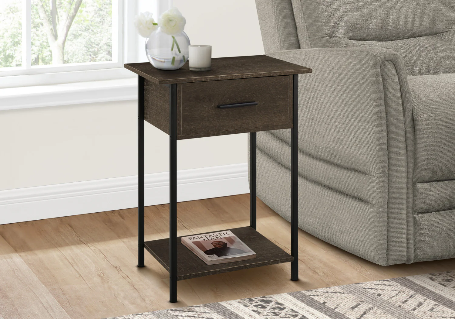 Miko Side Table - Dark Oak - Image 2