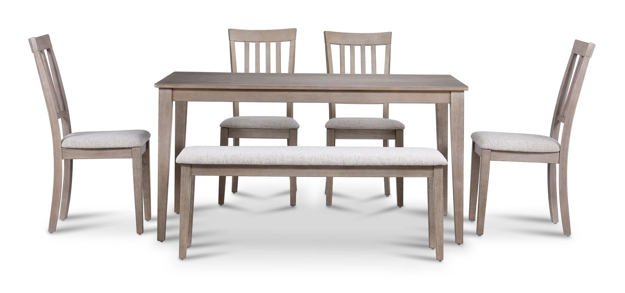 Milano 6-Piece Dining Set - Beige - Image 2