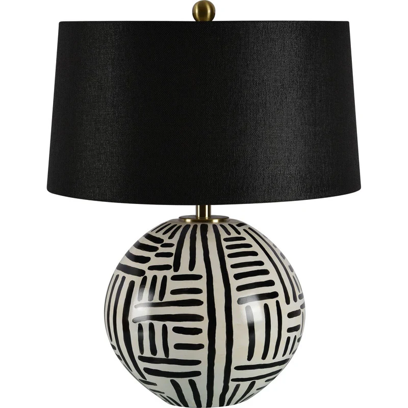 Milky Table Lamp - Black/Cream - Image 2