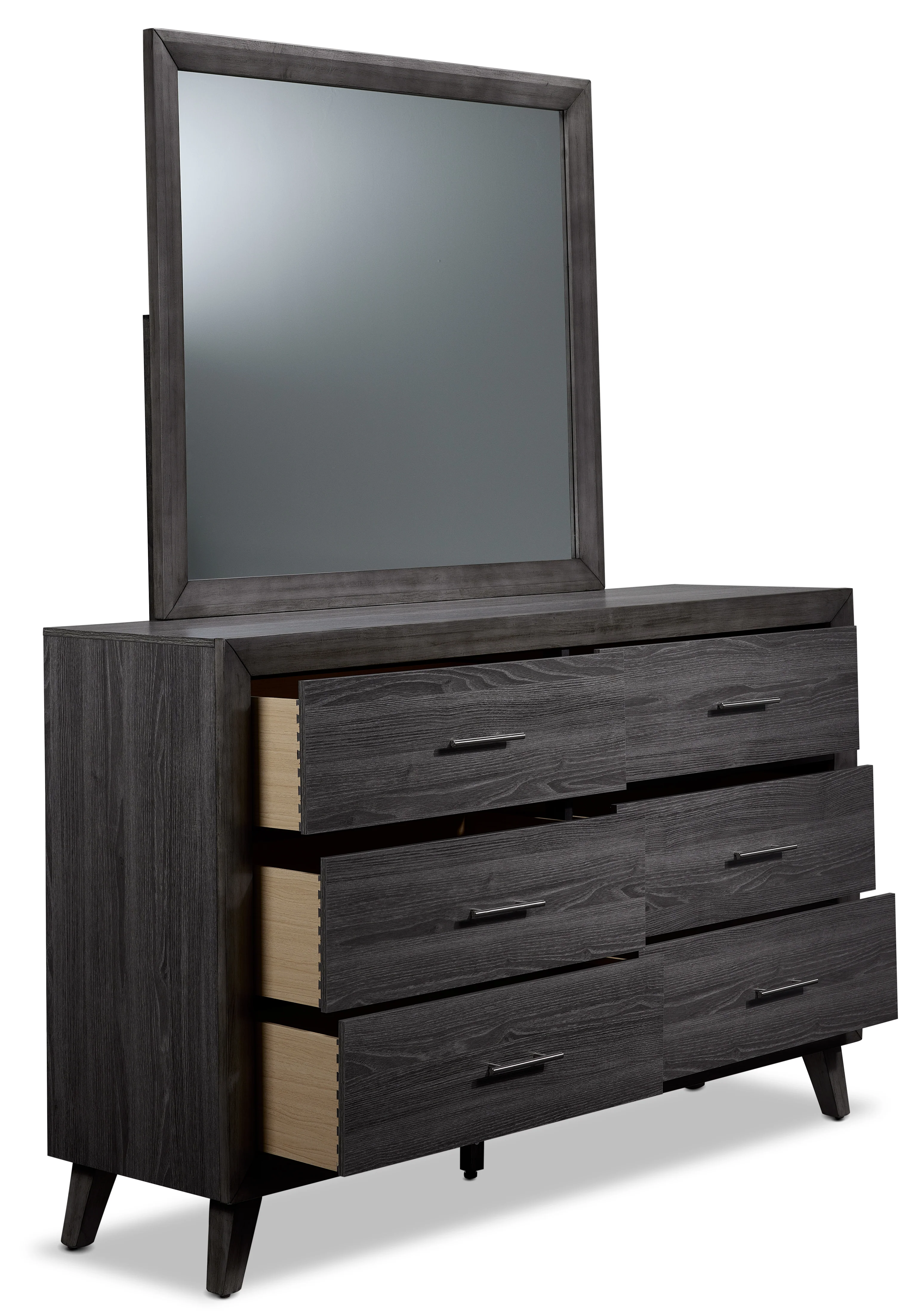 Miller 6-Piece King Storage Bedroom Package - Grey - Image 5