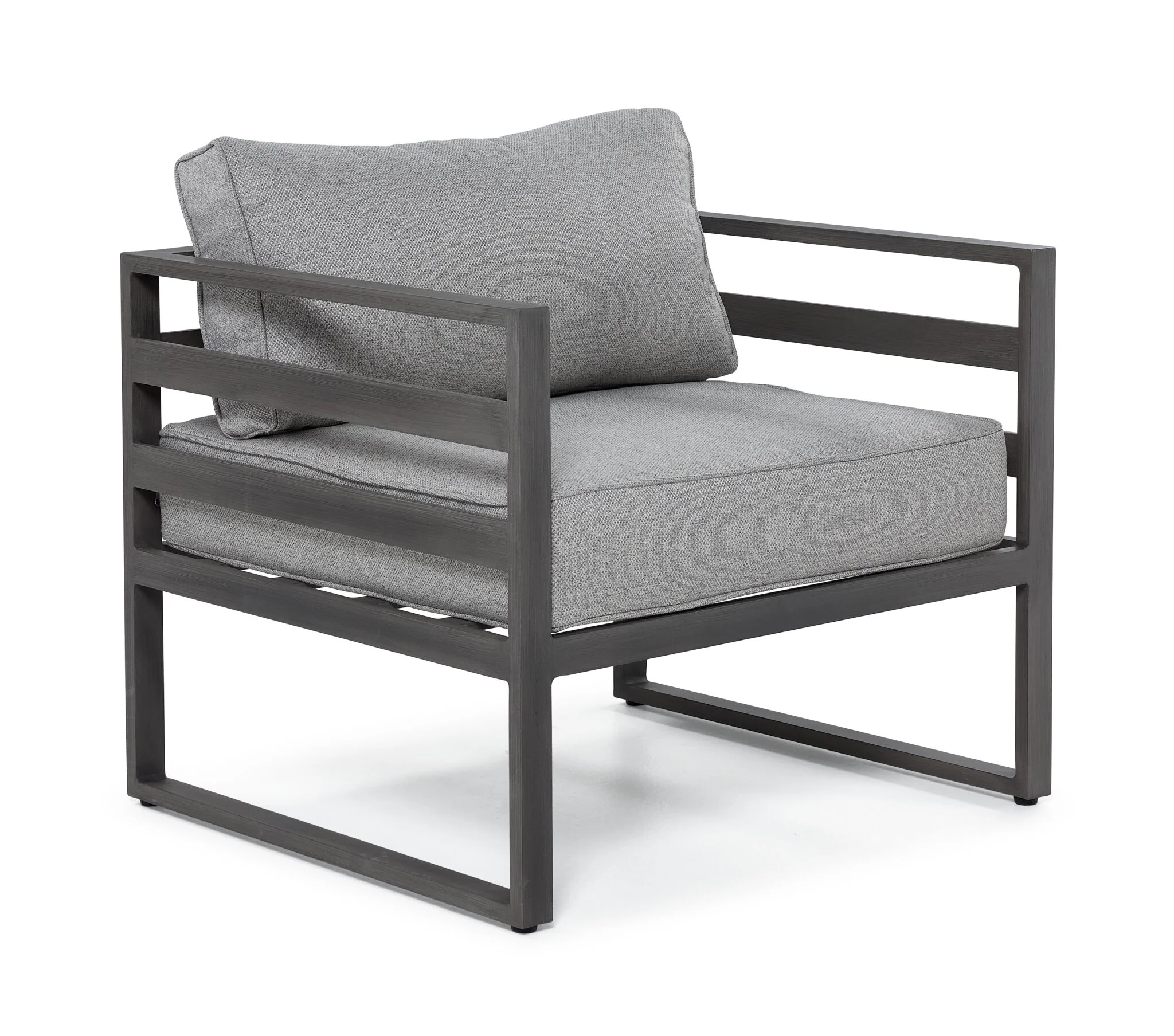 Milos 6 - Piece Outdoor Sectional - Grey - Image 3