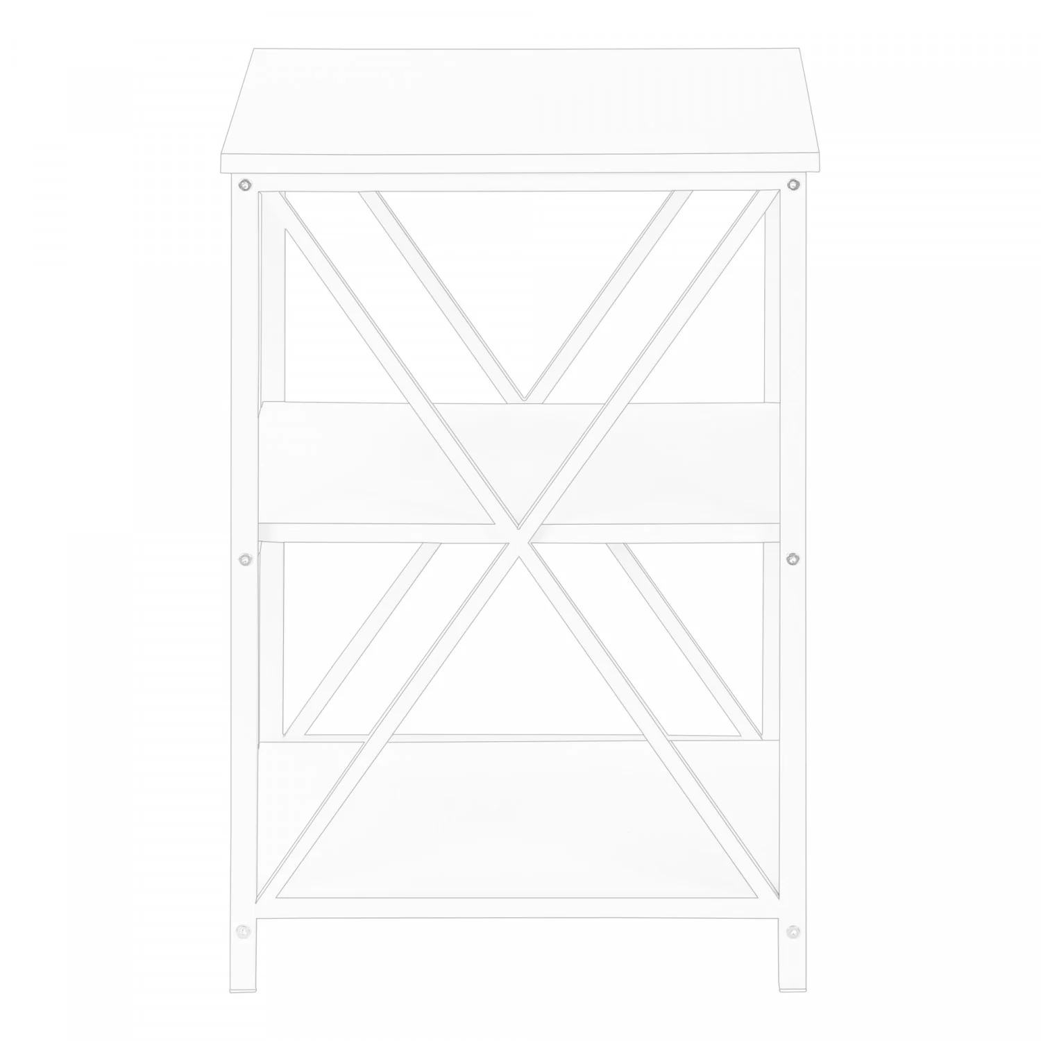 Miren Side Table - White - Image 6