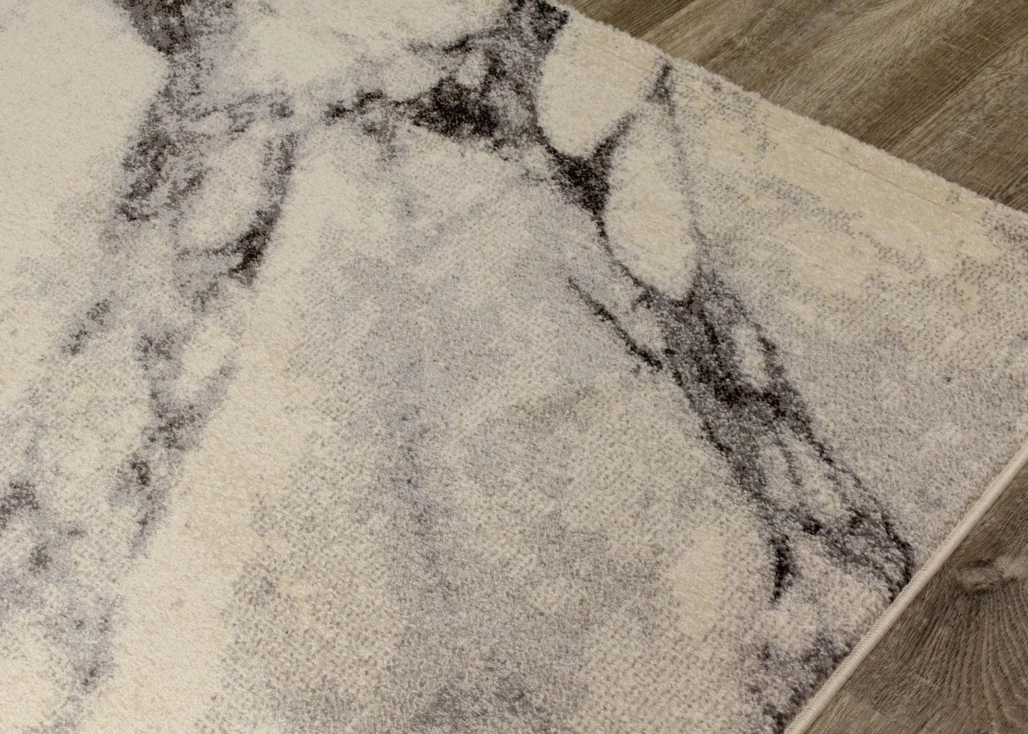 Mirza Marble Profile Area Rug - 5' X 8' - Cream/Grey - Image 4