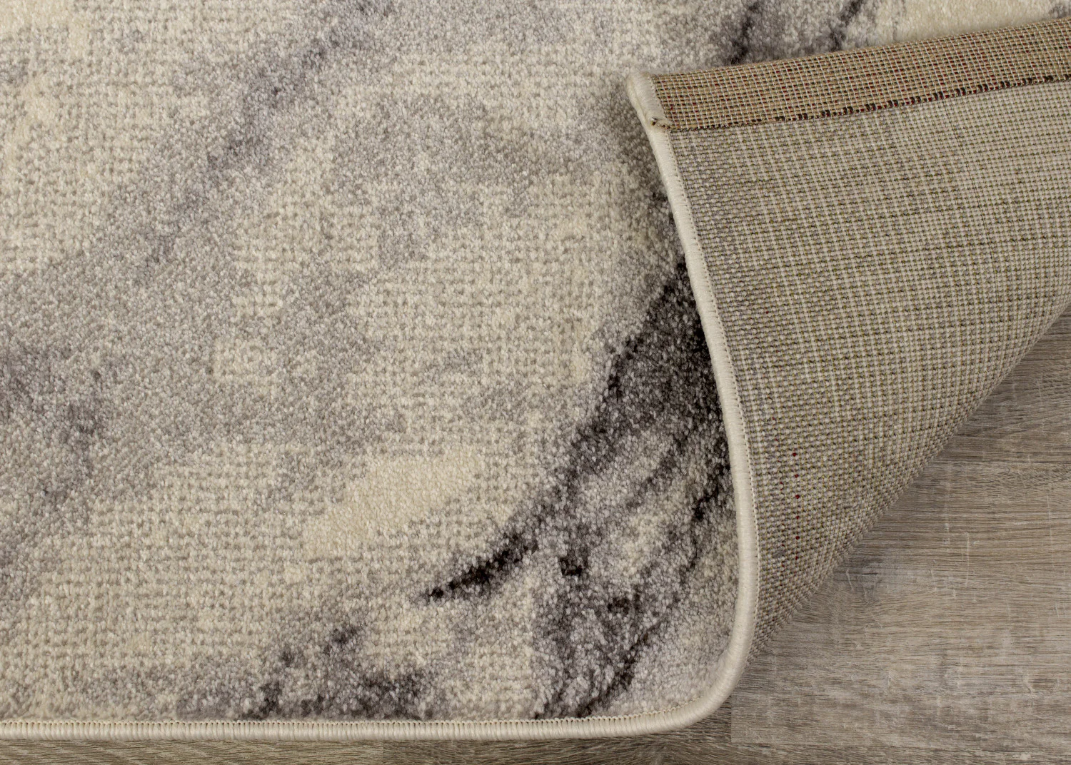 Mirza Marble Profile Area Rug - 5' X 8' - Cream/Grey - Image 6