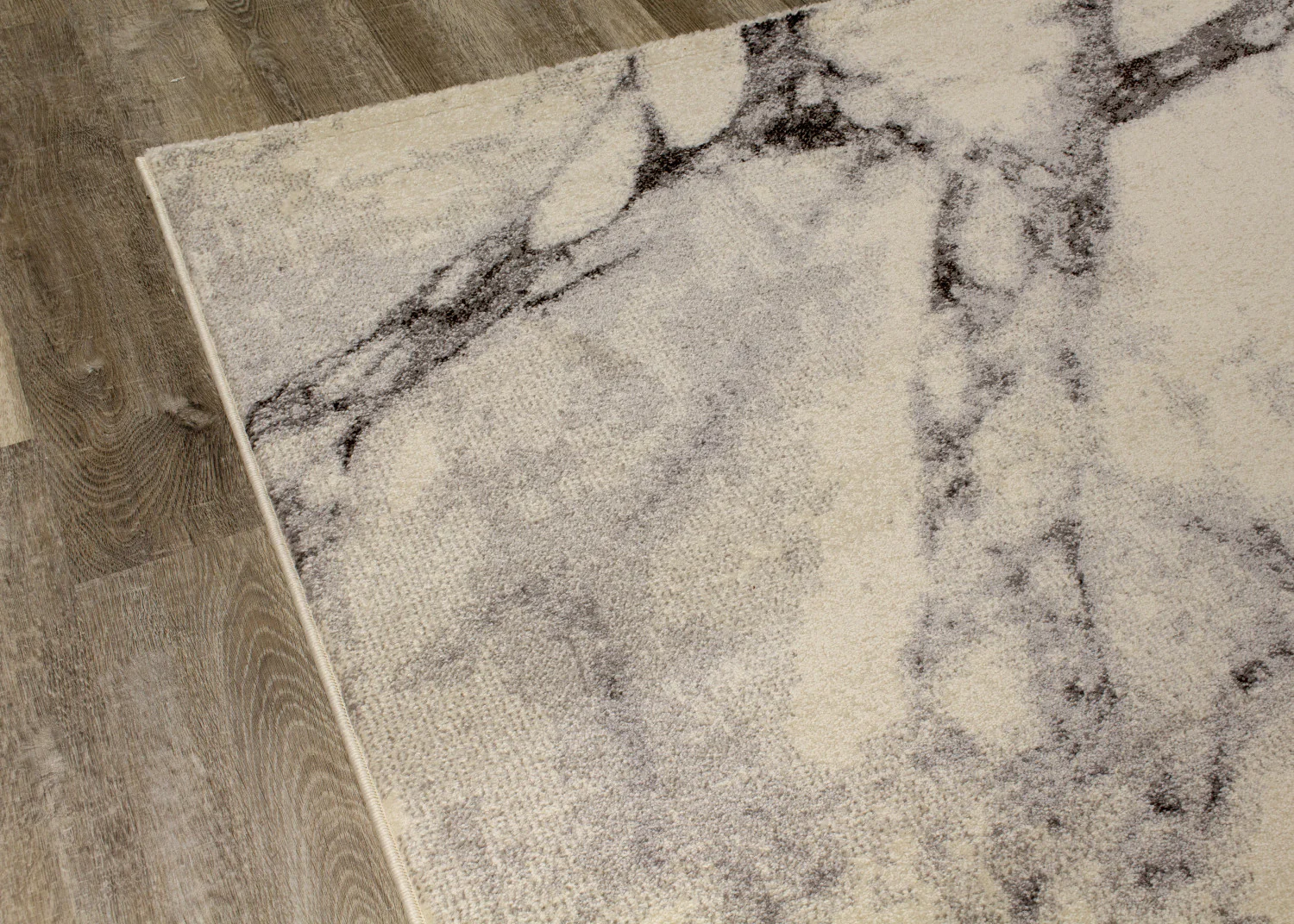 Mirza Marble Profile Area Rug - 5' X 8' - Cream/Grey - Image 9