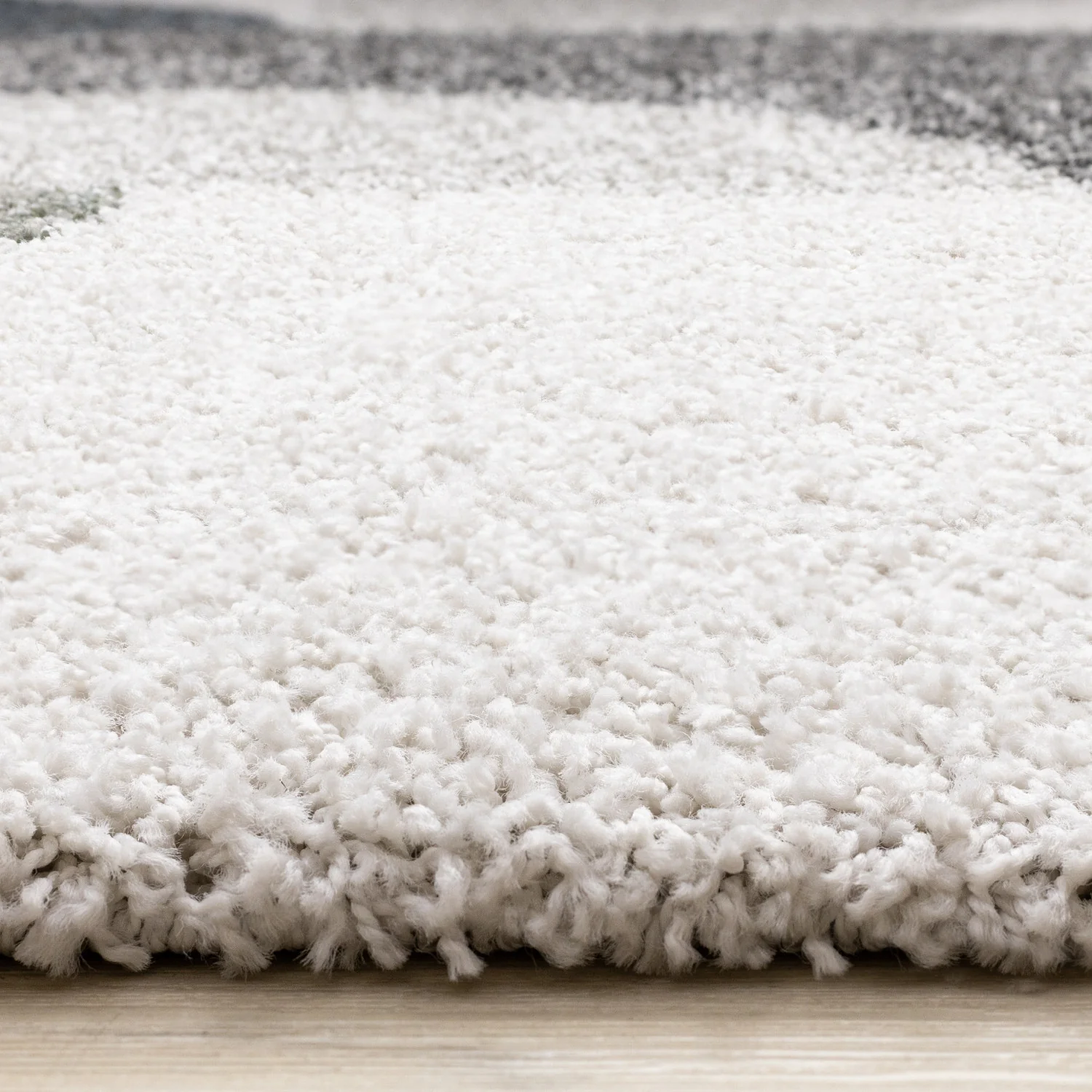 Misha Modern Geometric Area Rug - 8' X 11' - White/Grey - Image 5