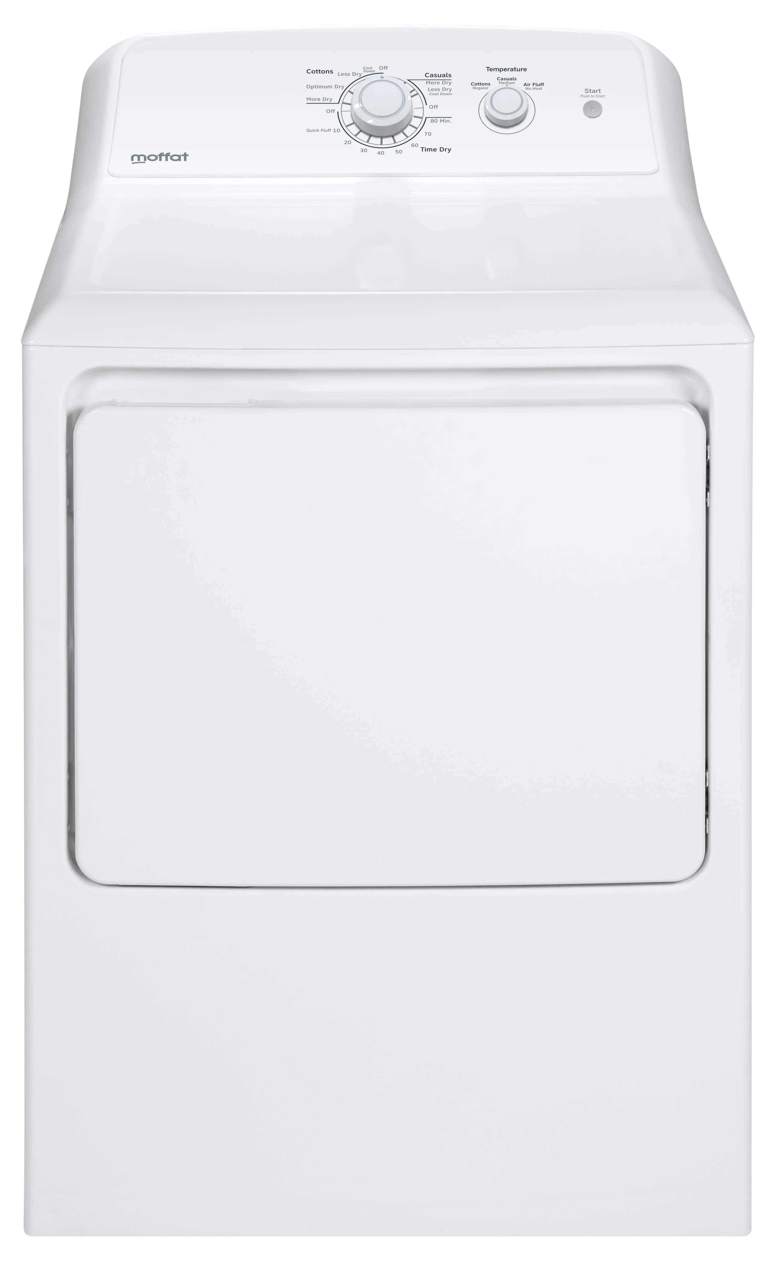 Moffat White Electric Dryer (6.2 Cu. Ft.) - MTX22EBMRWW
