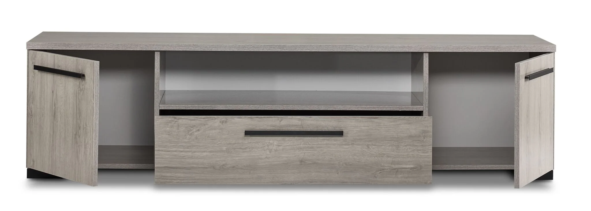 In Full Bloom - Monaco 76" TV Stand - Grey - Image 4