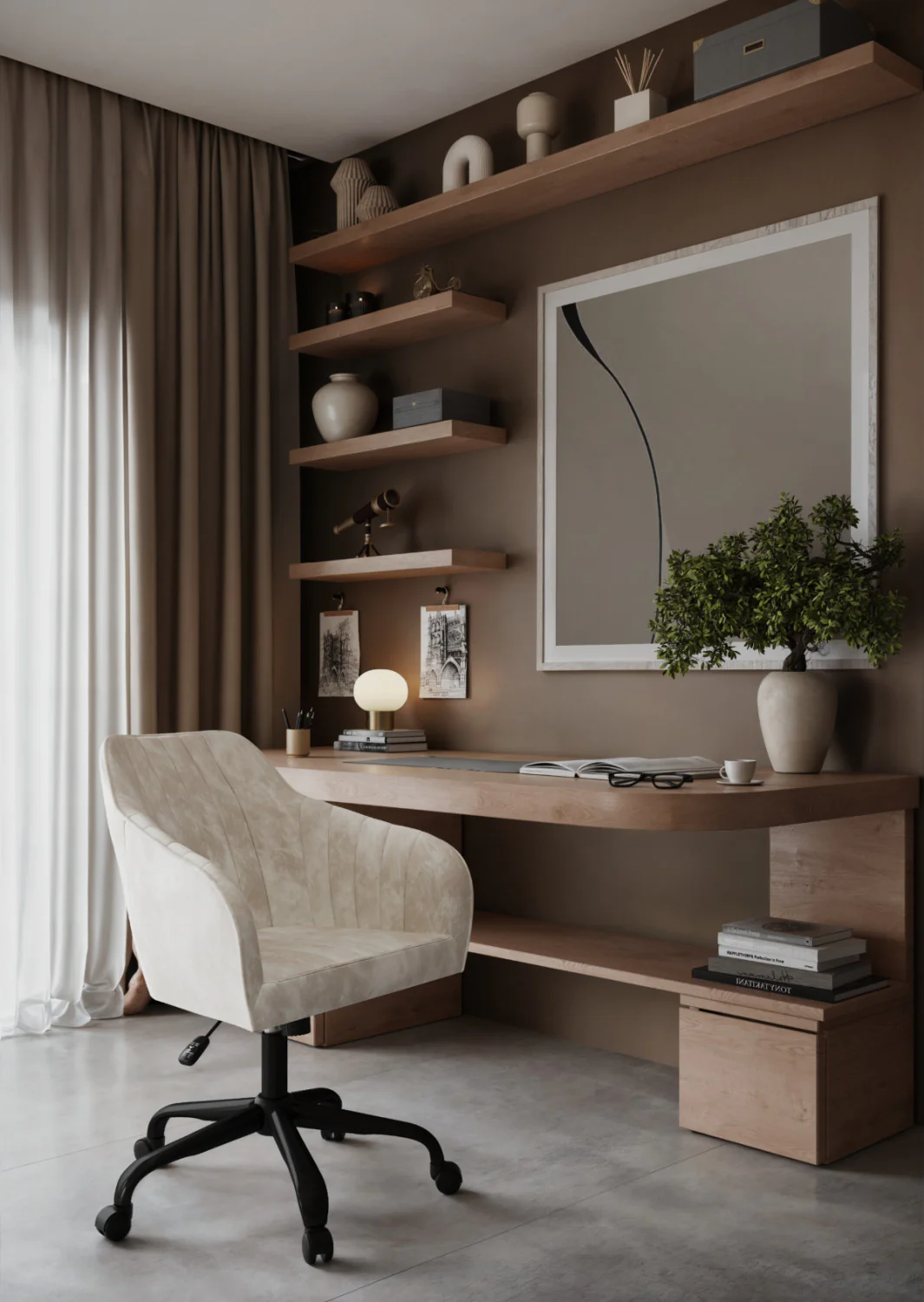 Monet Office Chair - Beige - Image 7