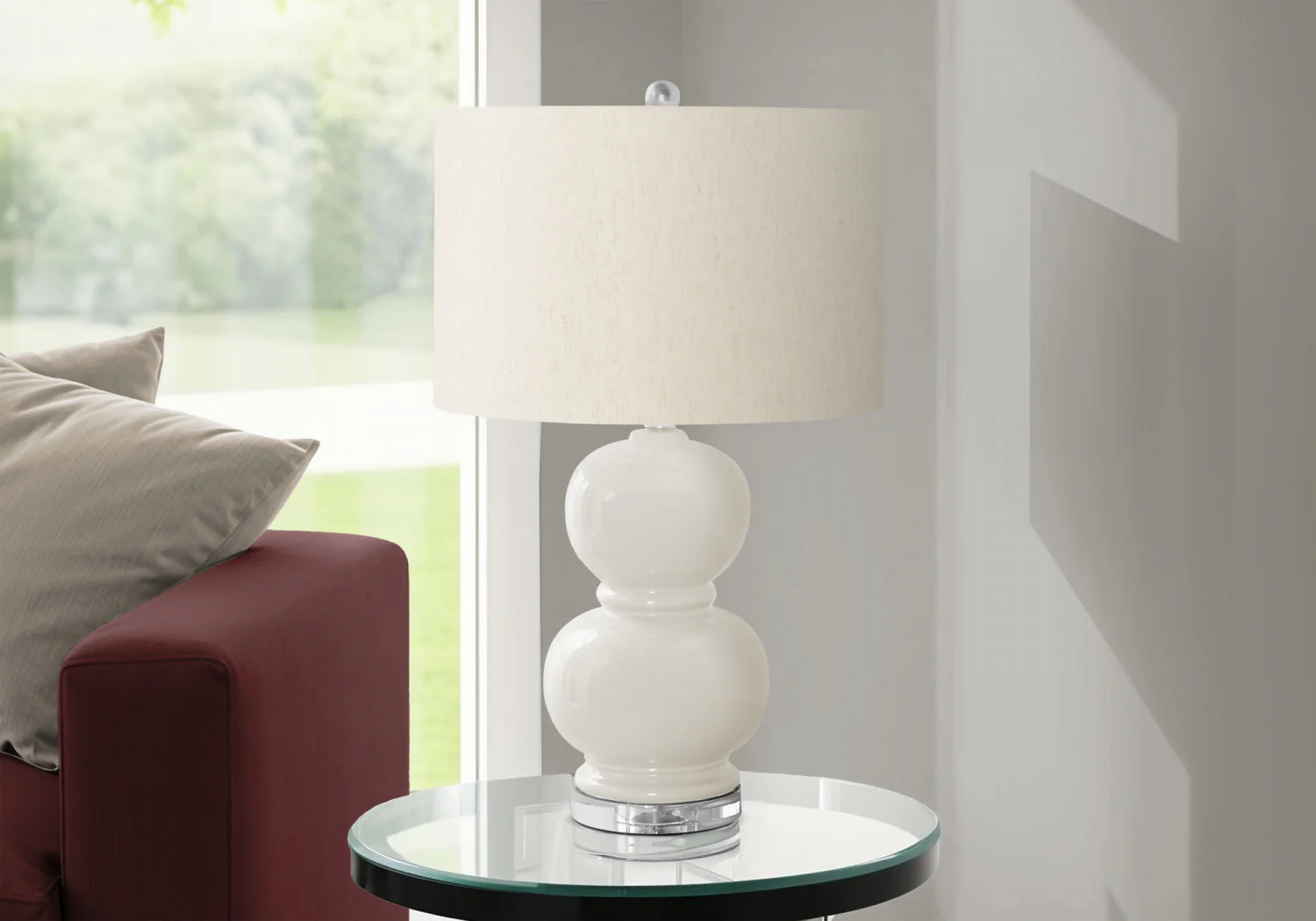 Monroe Table Lamp - Cream - Image 2