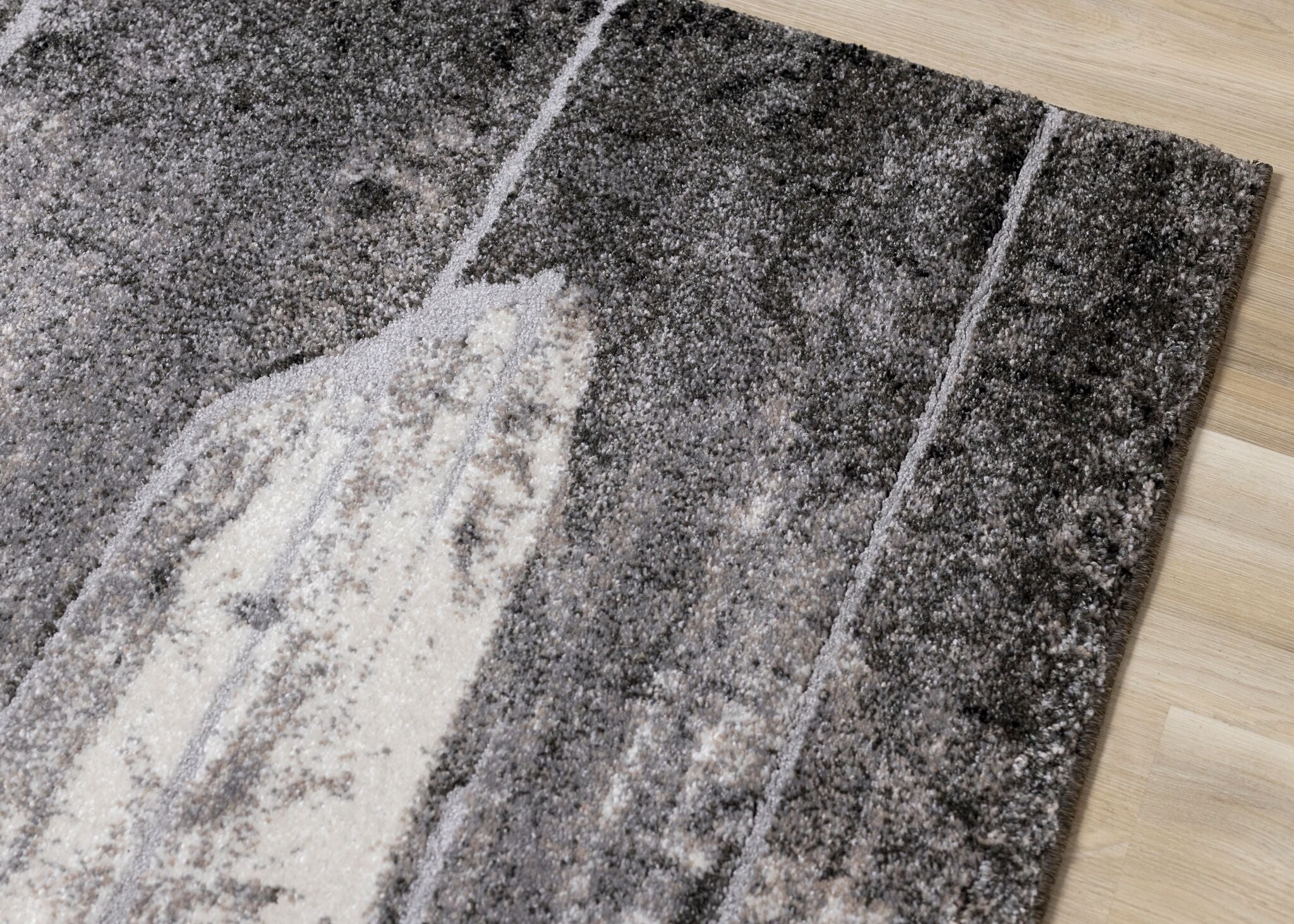 Montana 7'10" x 10'6" Barn Door Area Rug - Grey, Cream - Image 7