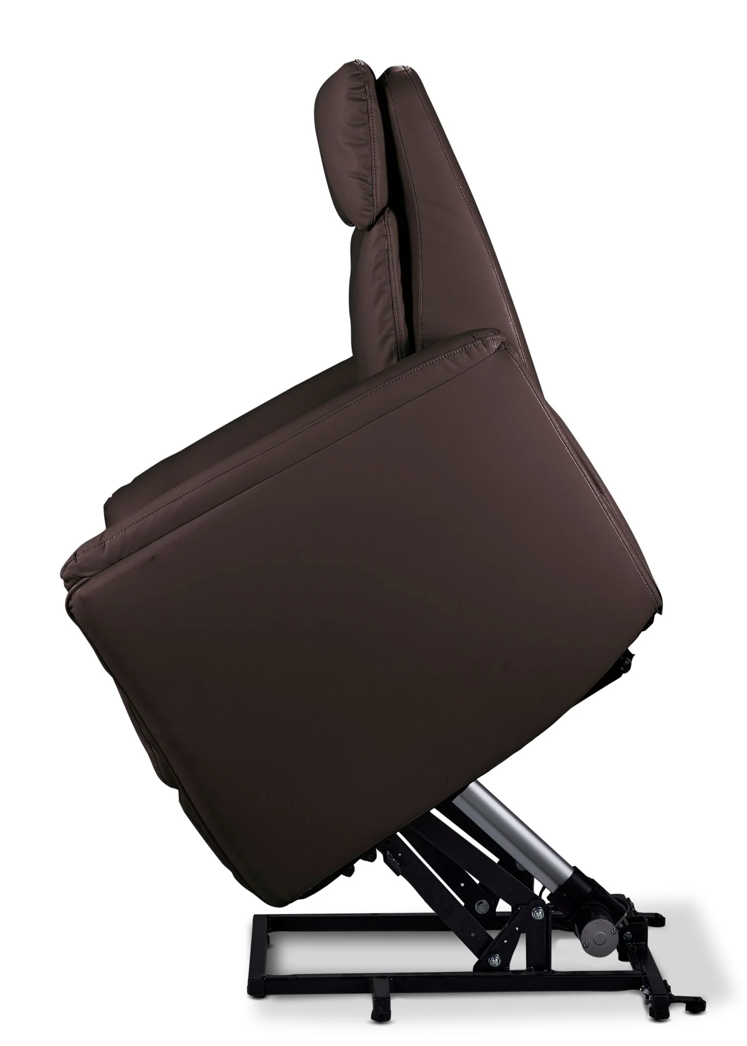 Morgan Power Lift Recliner - Dark Brown - Image 6