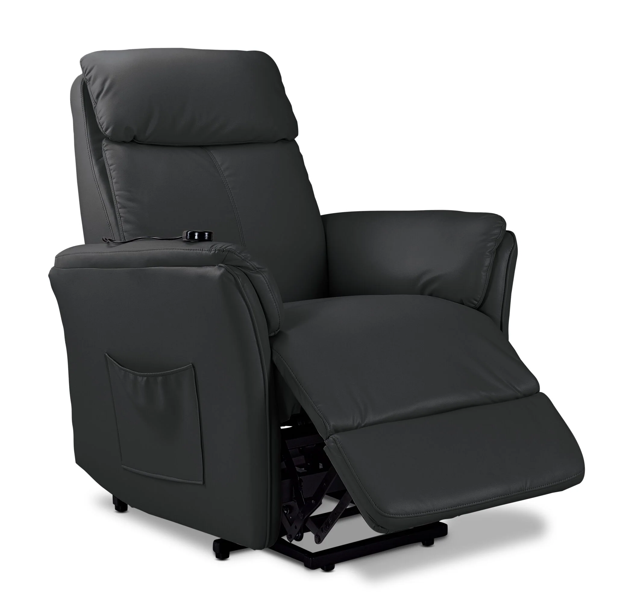 Morgan Power Lift Recliner - Dark Grey - Image 2