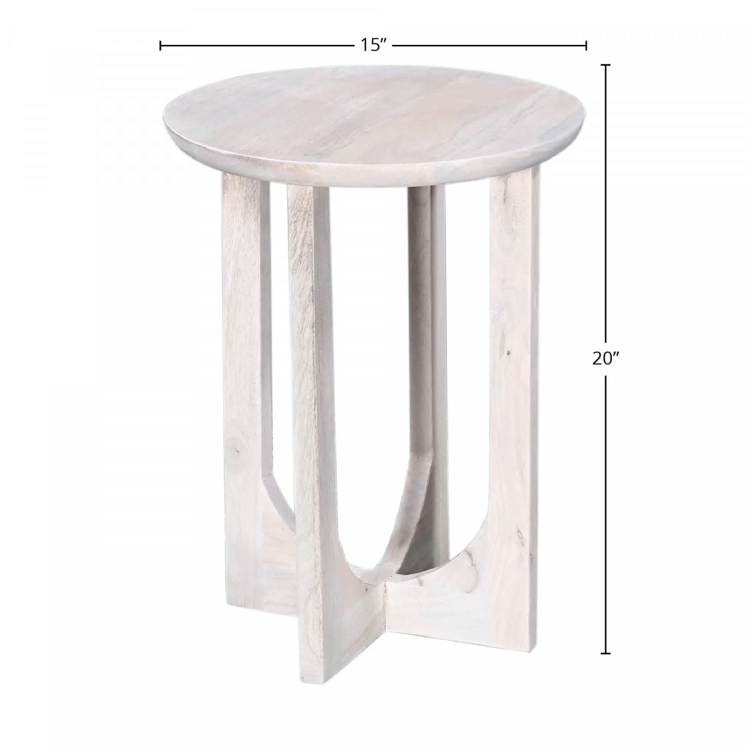 Morian Side Table - White - Image 2