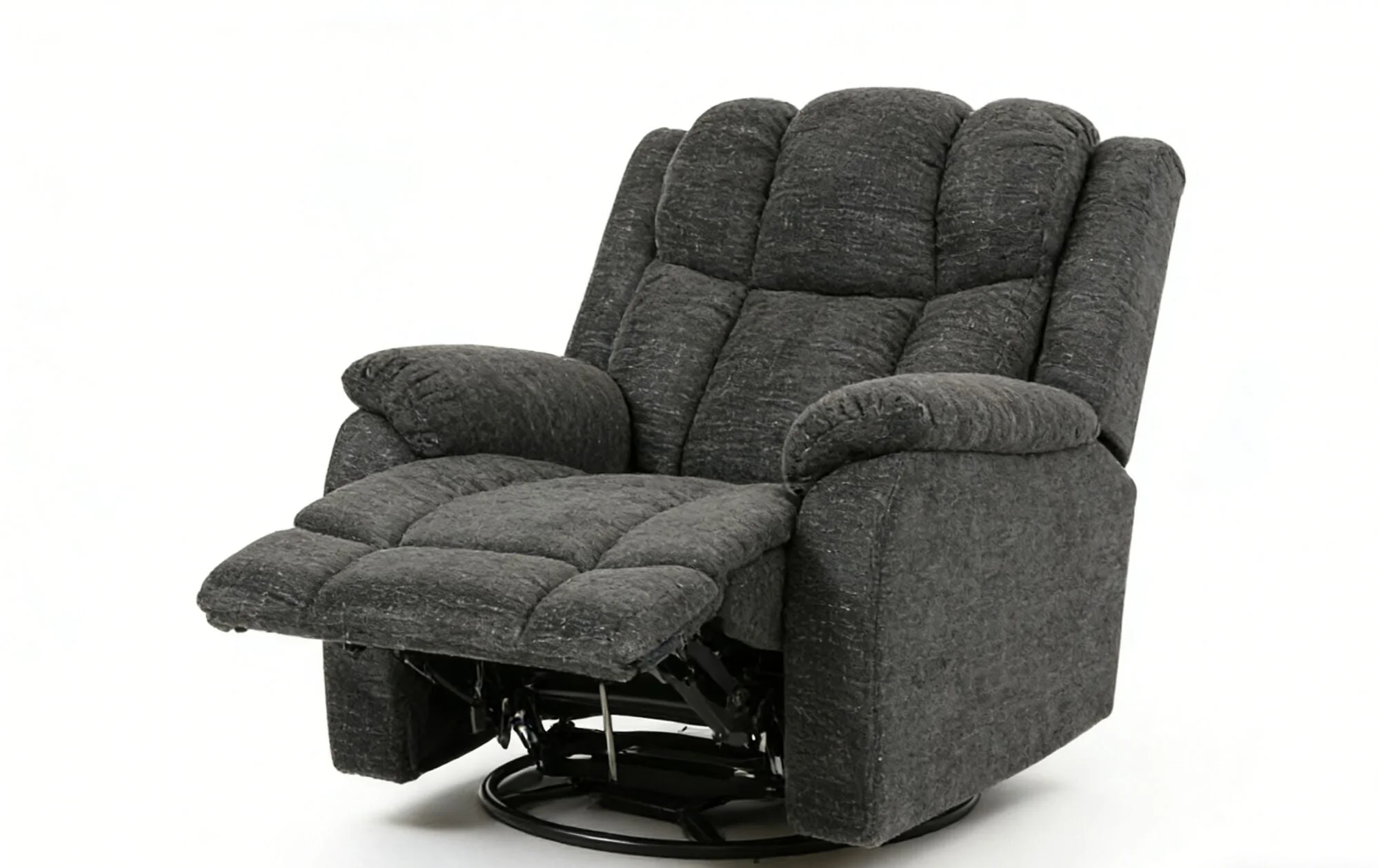 Morocco Swivel Recliner - Black - Image 3