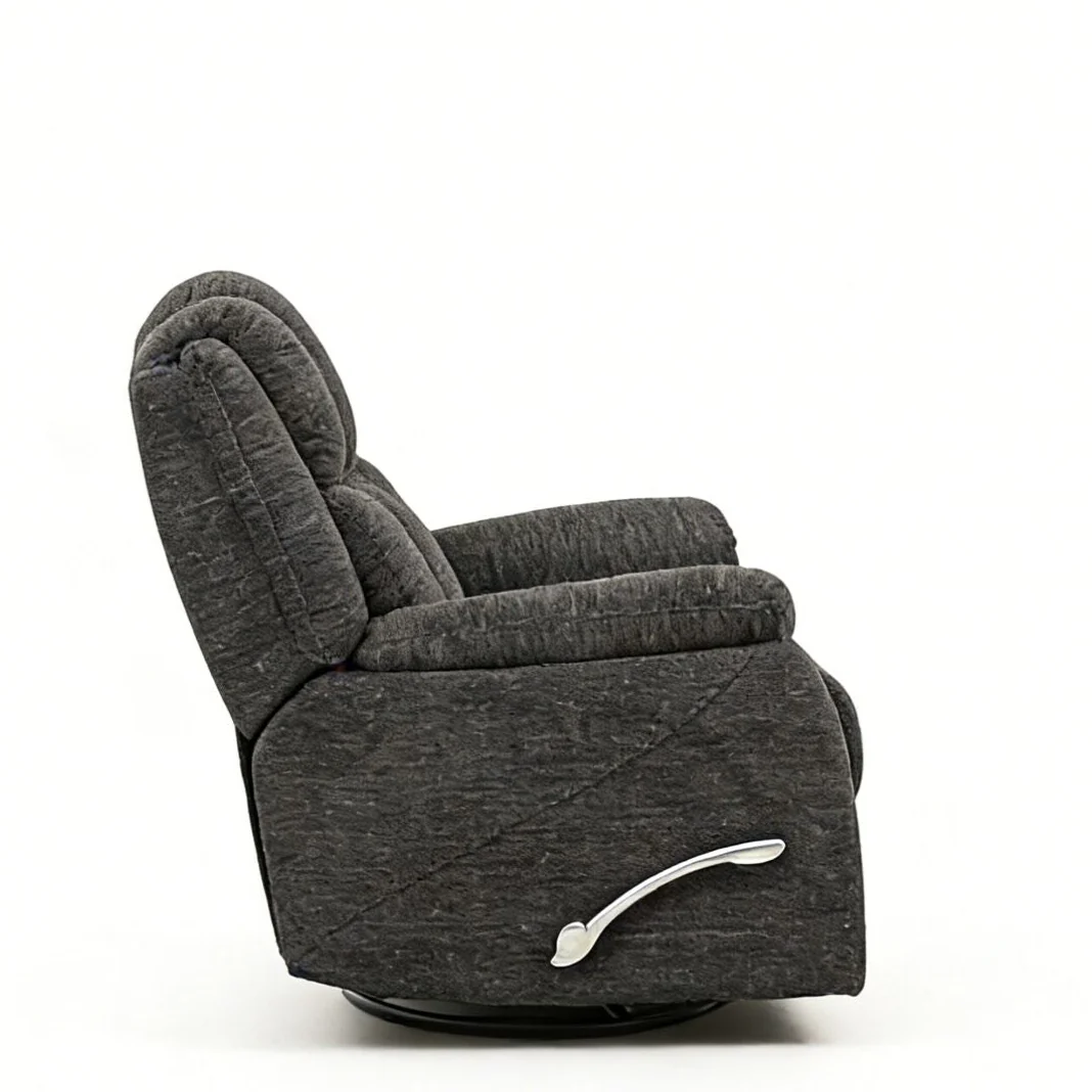 Morocco Swivel Recliner - Black - Image 4