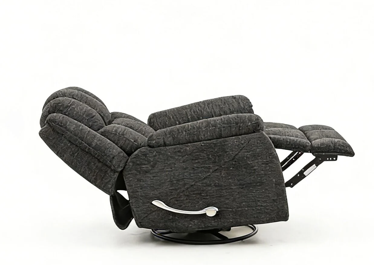 Morocco Swivel Recliner - Black - Image 5