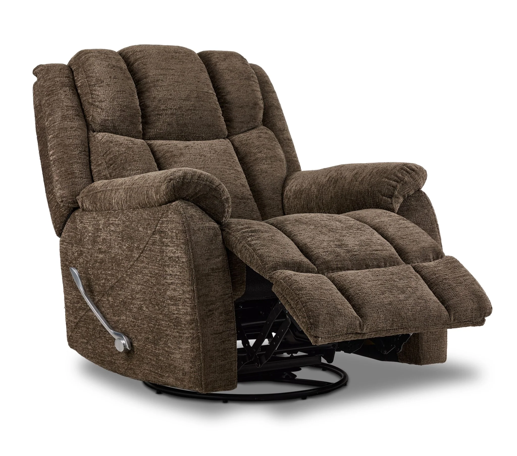 Morocco Swivel Recliner - Brown - Image 3