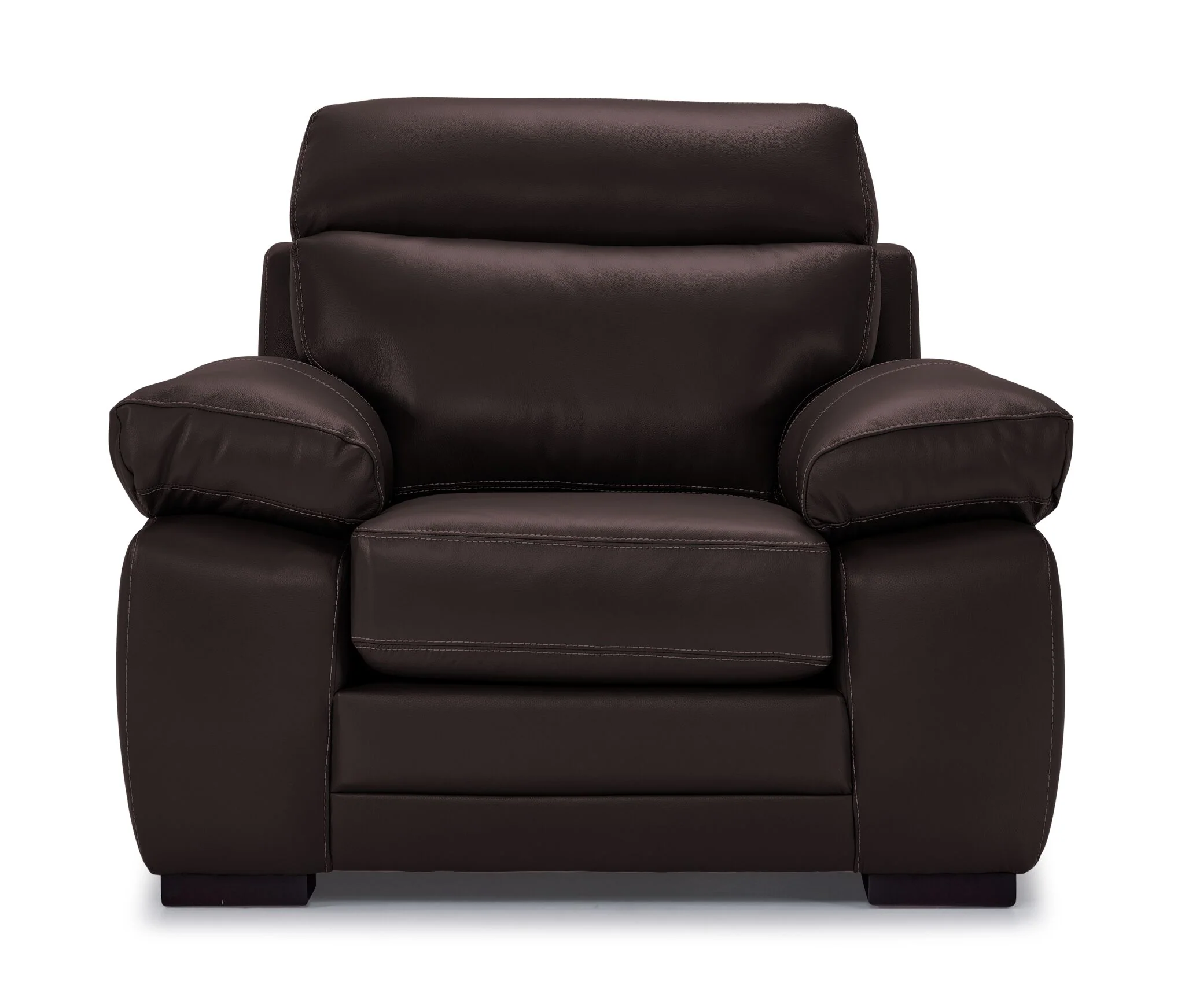 Morrison II Leather Chair - Brown - Image 2
