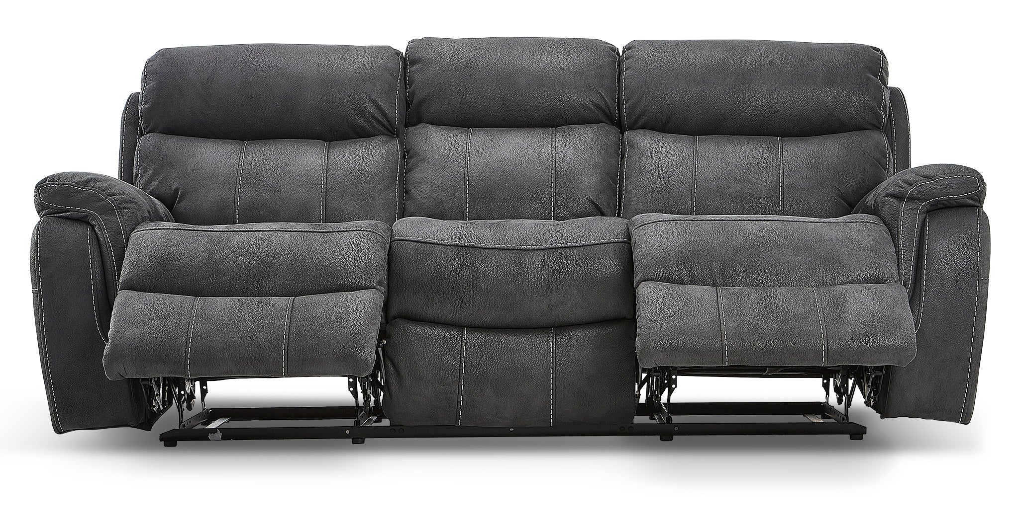 Morrow Reclining Sofa - Grey - Image 4