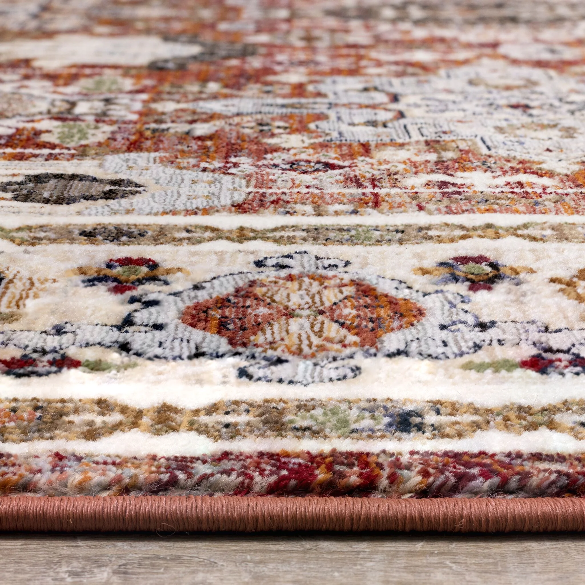 Mosaic 5'3" x 7'10" Tribal Area Rug - Beige - Image 5