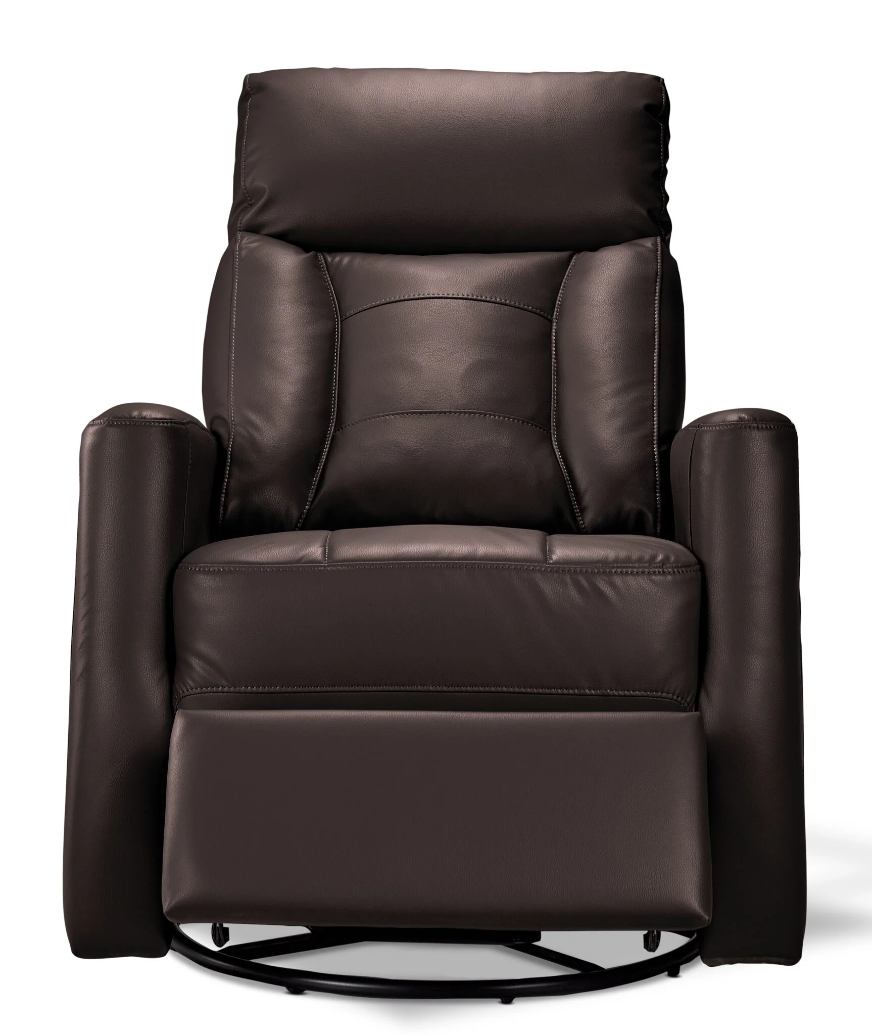 Mustang Swivel Glider Power Recliner - Dark Brown - Image 4