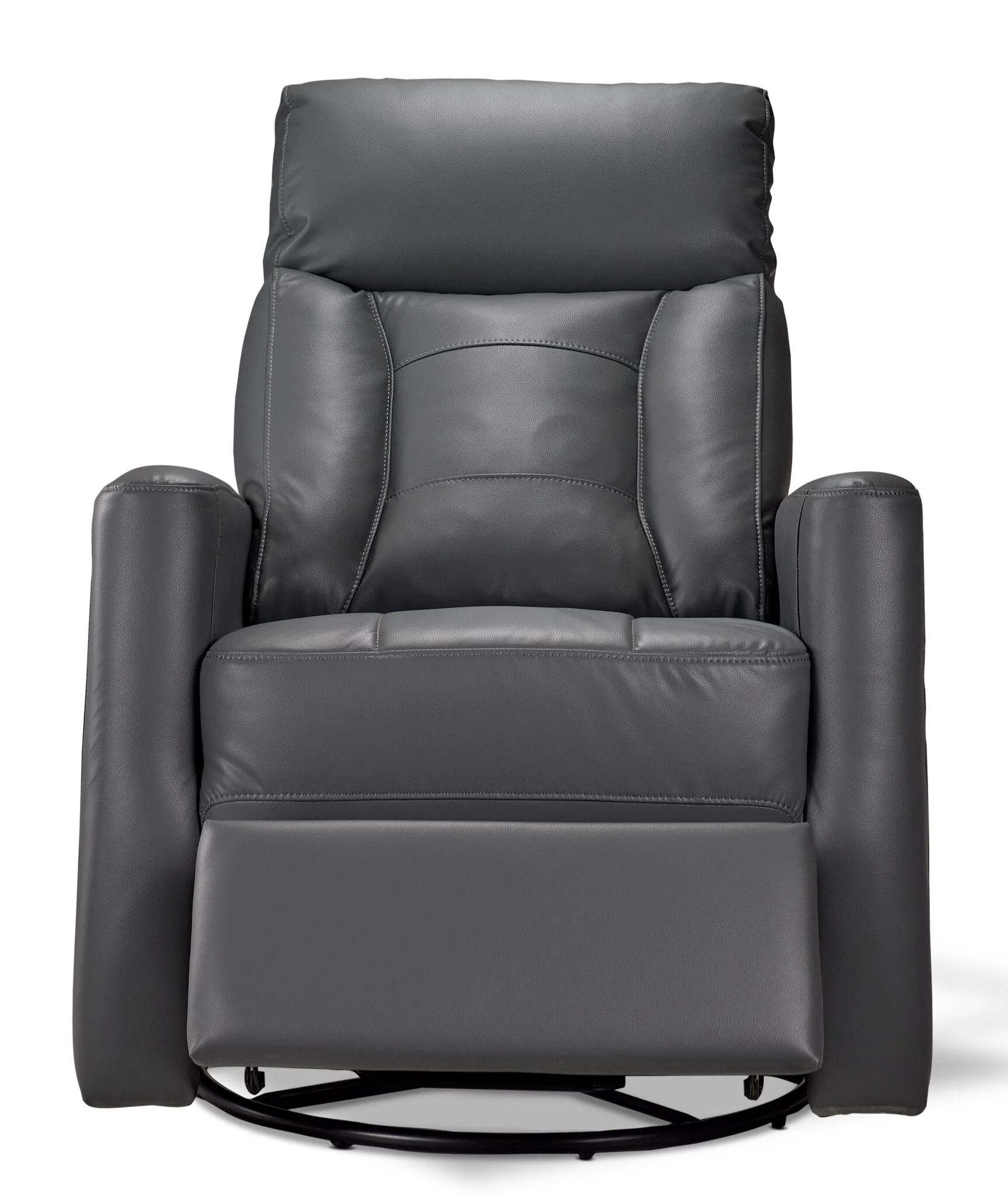Mustang Swivel Glider Power Recliner - Dark Grey - Image 4