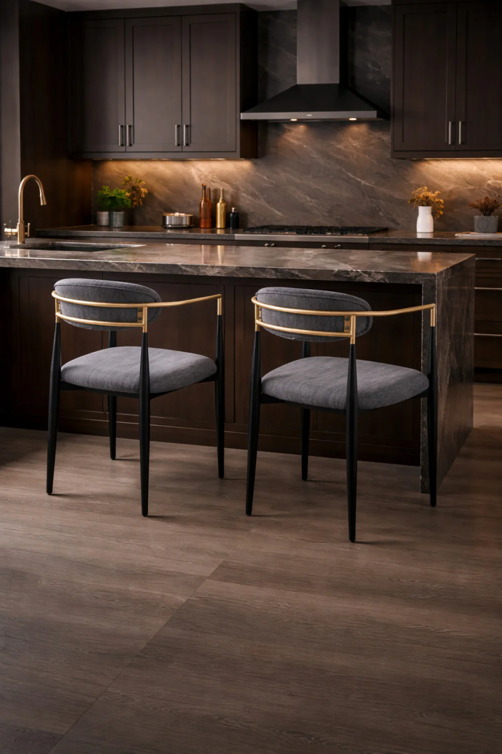 Mykos Dining Chair - Black/Grey - Set of Two - Image 5