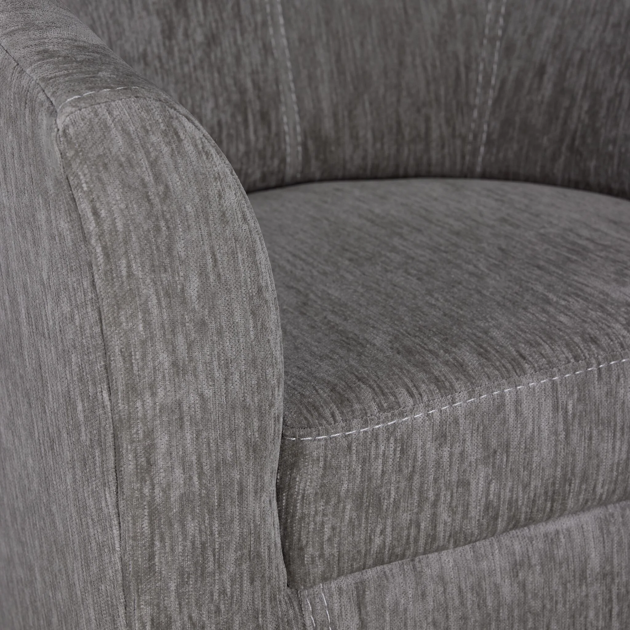 Myles Swivel Chair - Taupe - Image 3