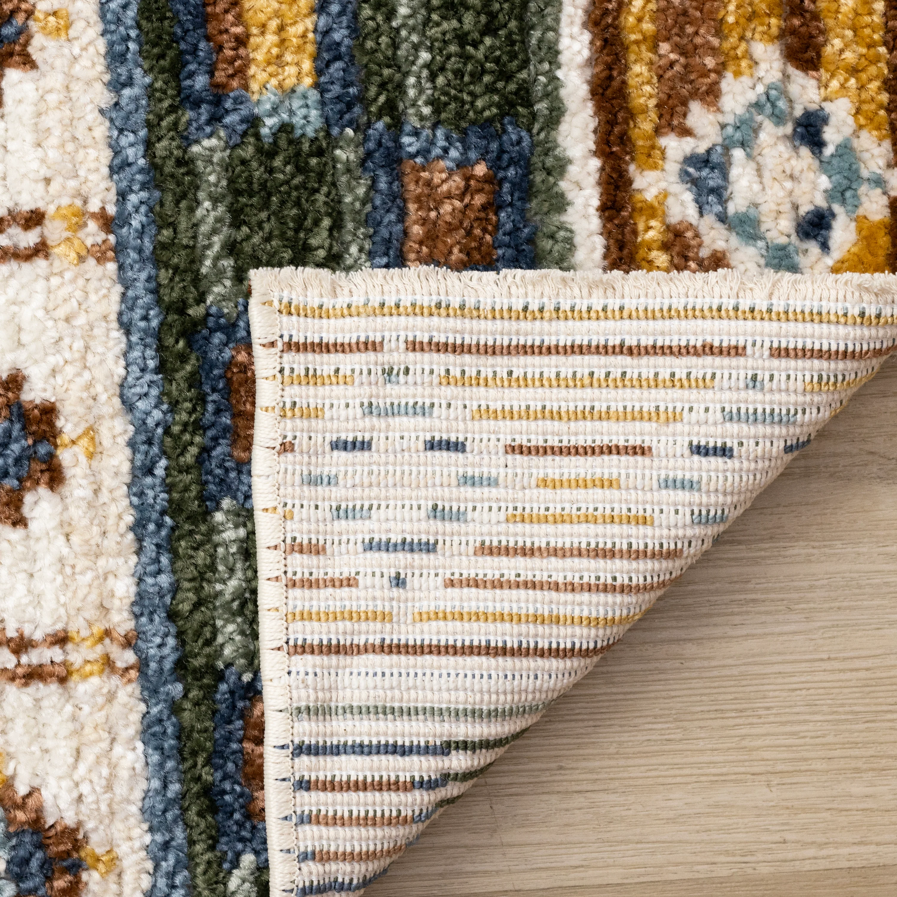 Nala 7'10" x 10'6" Intricate Southwestern Design Area Rug - Yellow, Blue, Green - Image 5