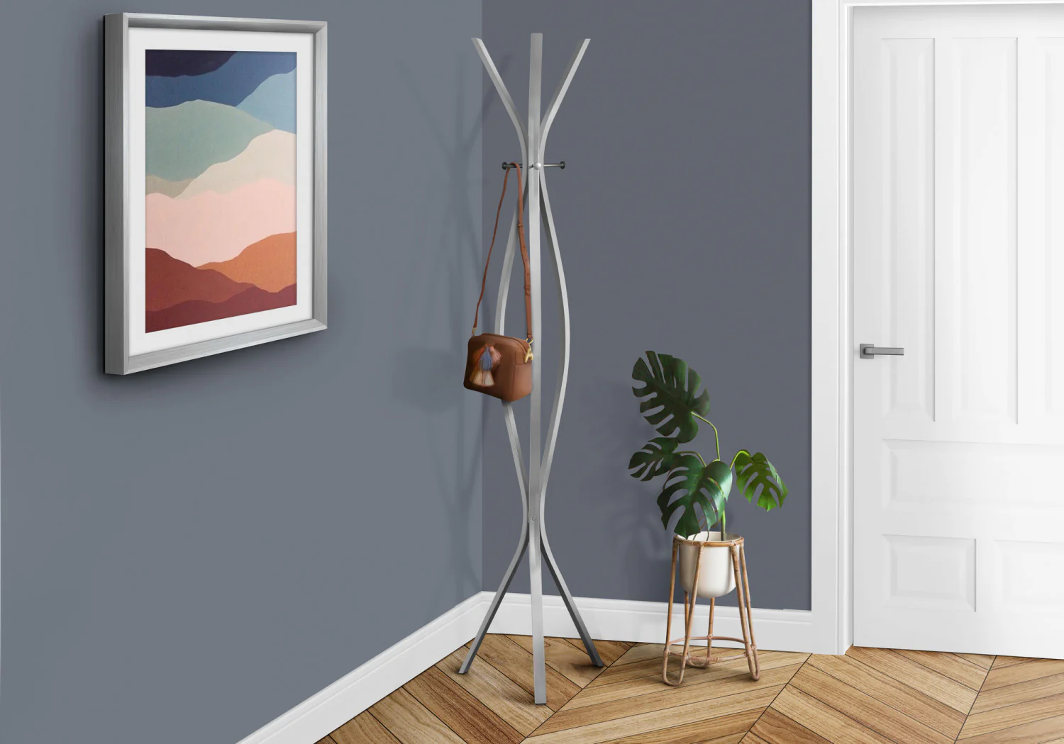 Nale Coat Rack - Silver - Image 2