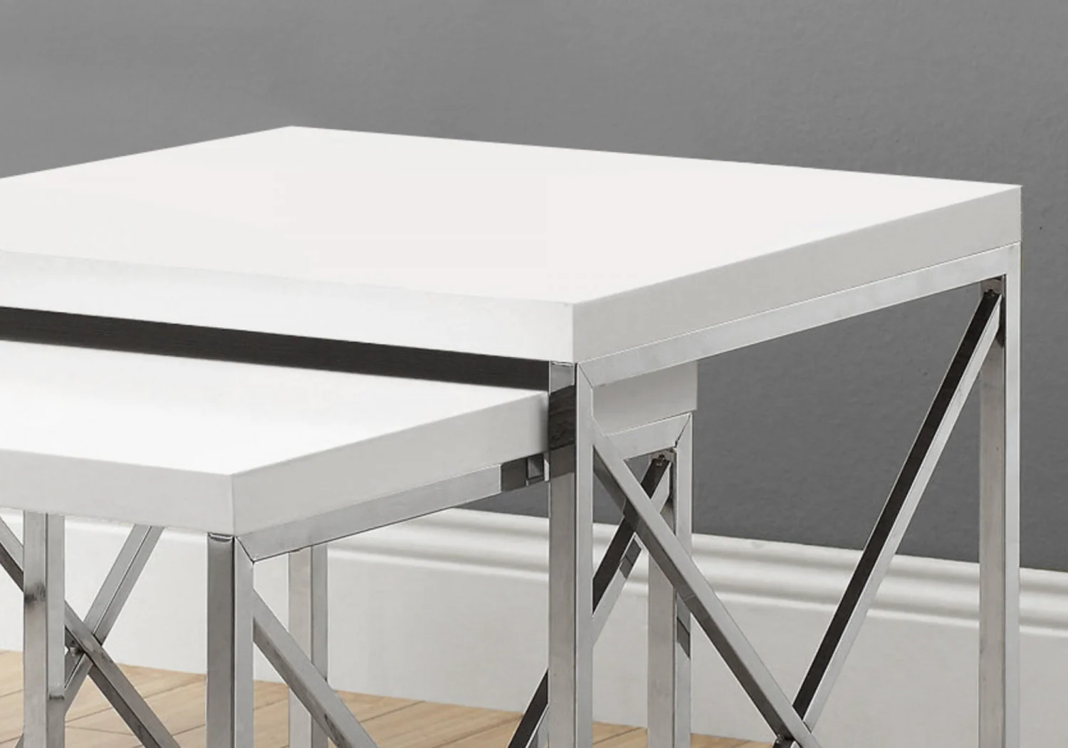 Nalu Nesting Tables - White - Image 5