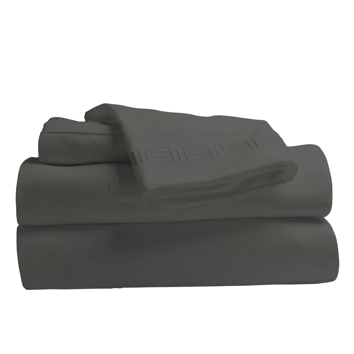 Nilus Twin Sheet Set - Dark Grey - Image 3