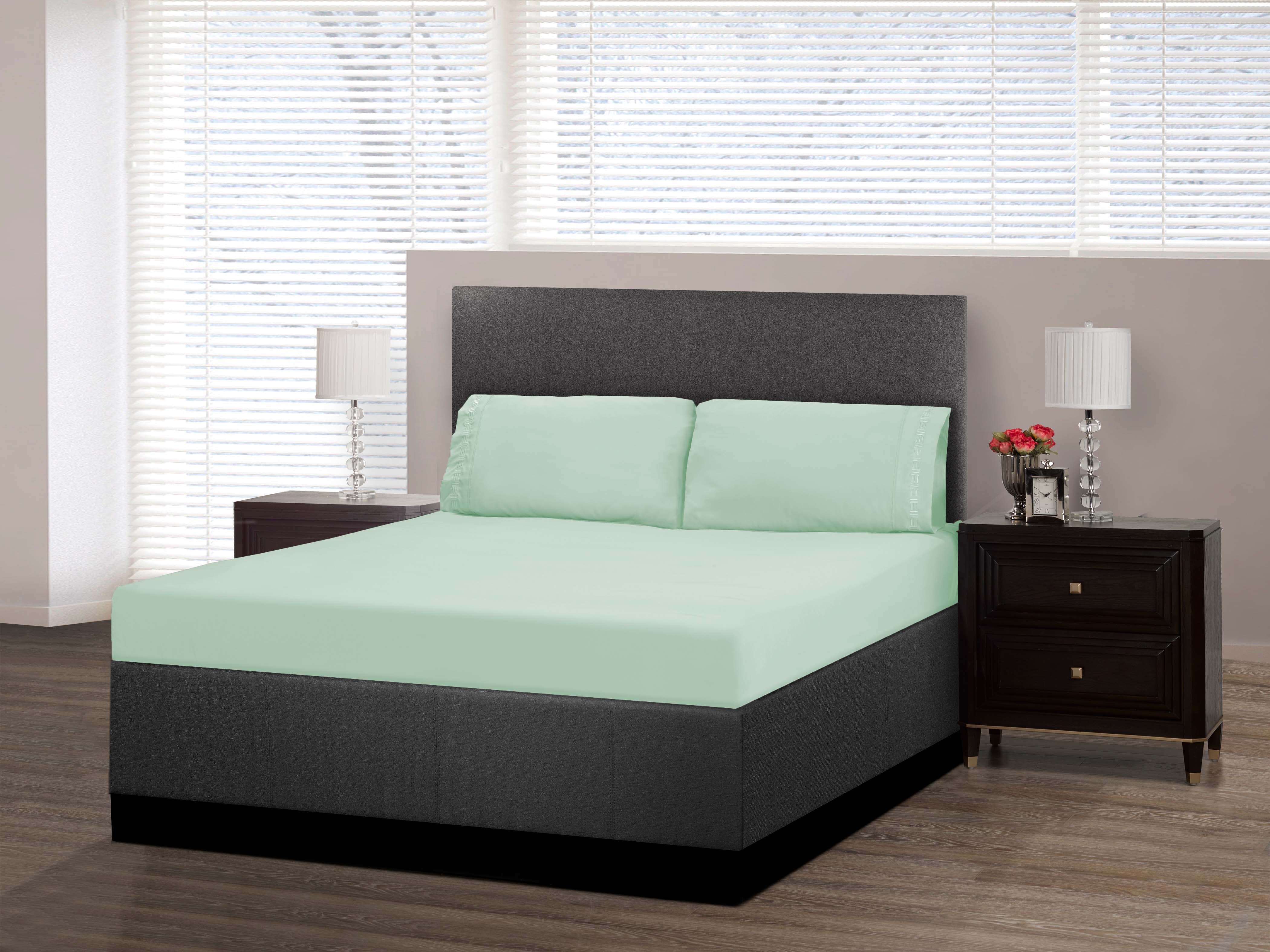 Nilus Twin Sheet Set - Light Green - Image 2