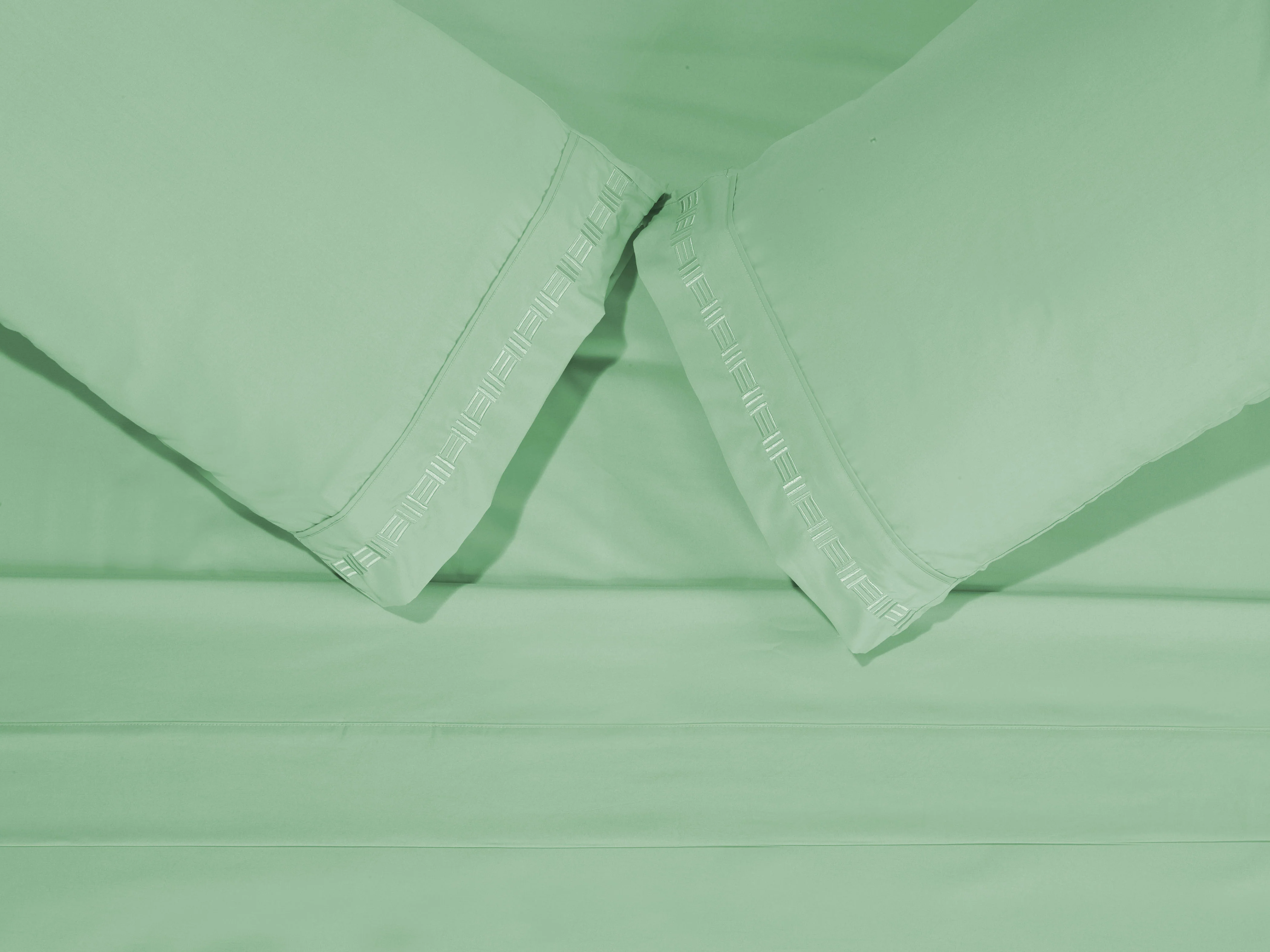Nilus Twin Sheet Set - Light Green - Image 5