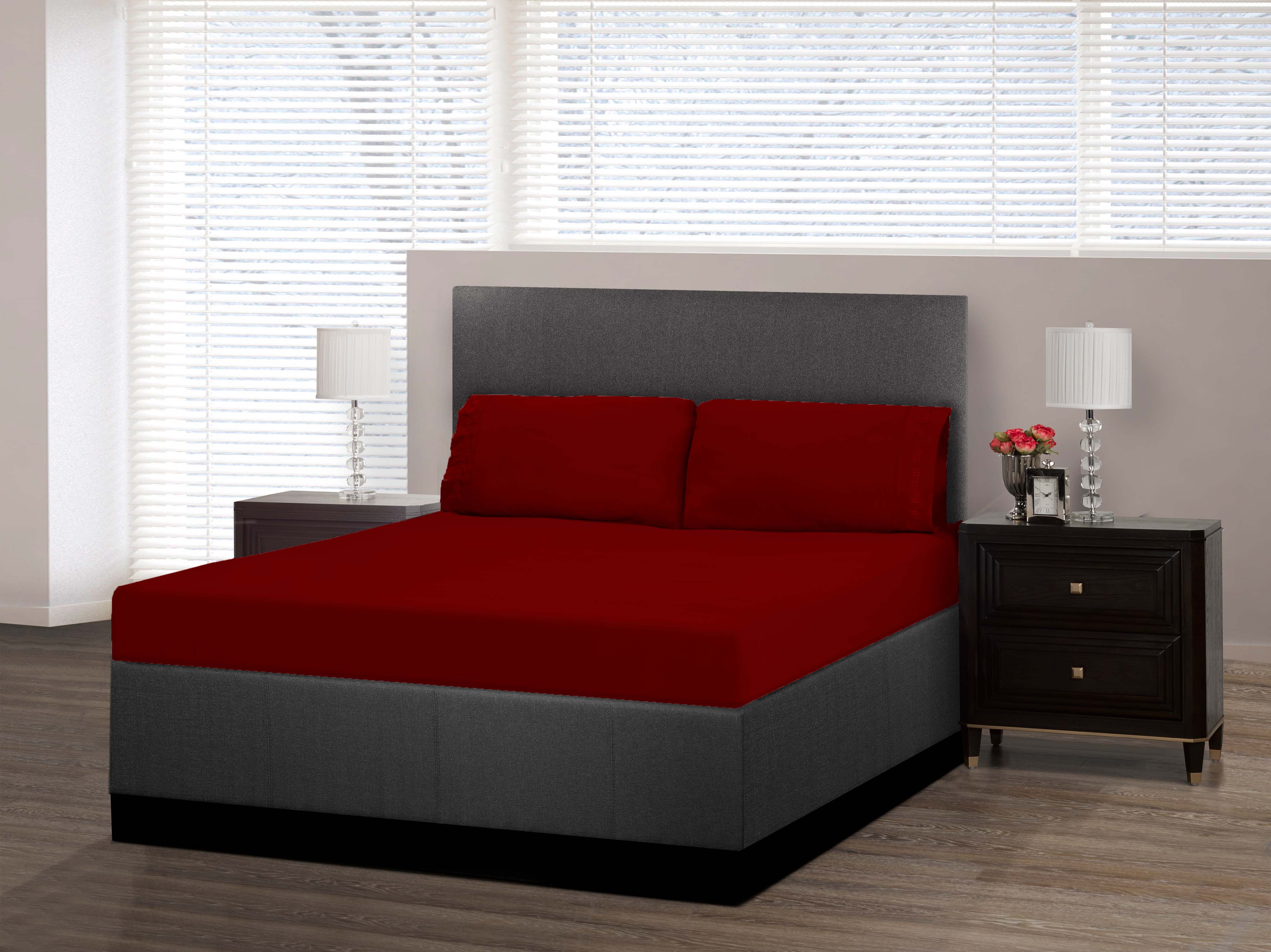 Nilus King Sheet Set - Red - Image 2