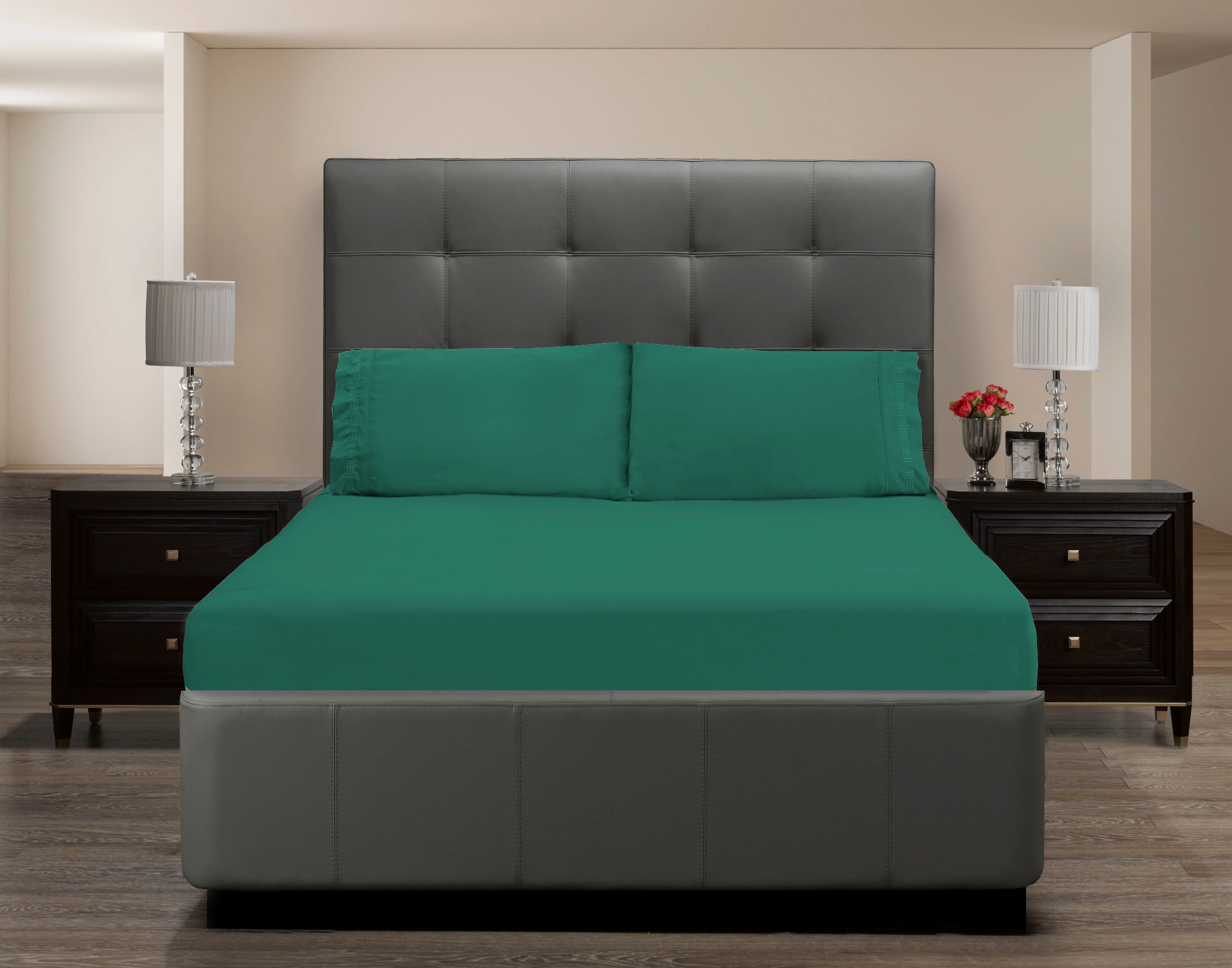 Nilus King Sheet Set - Teal - Image 6