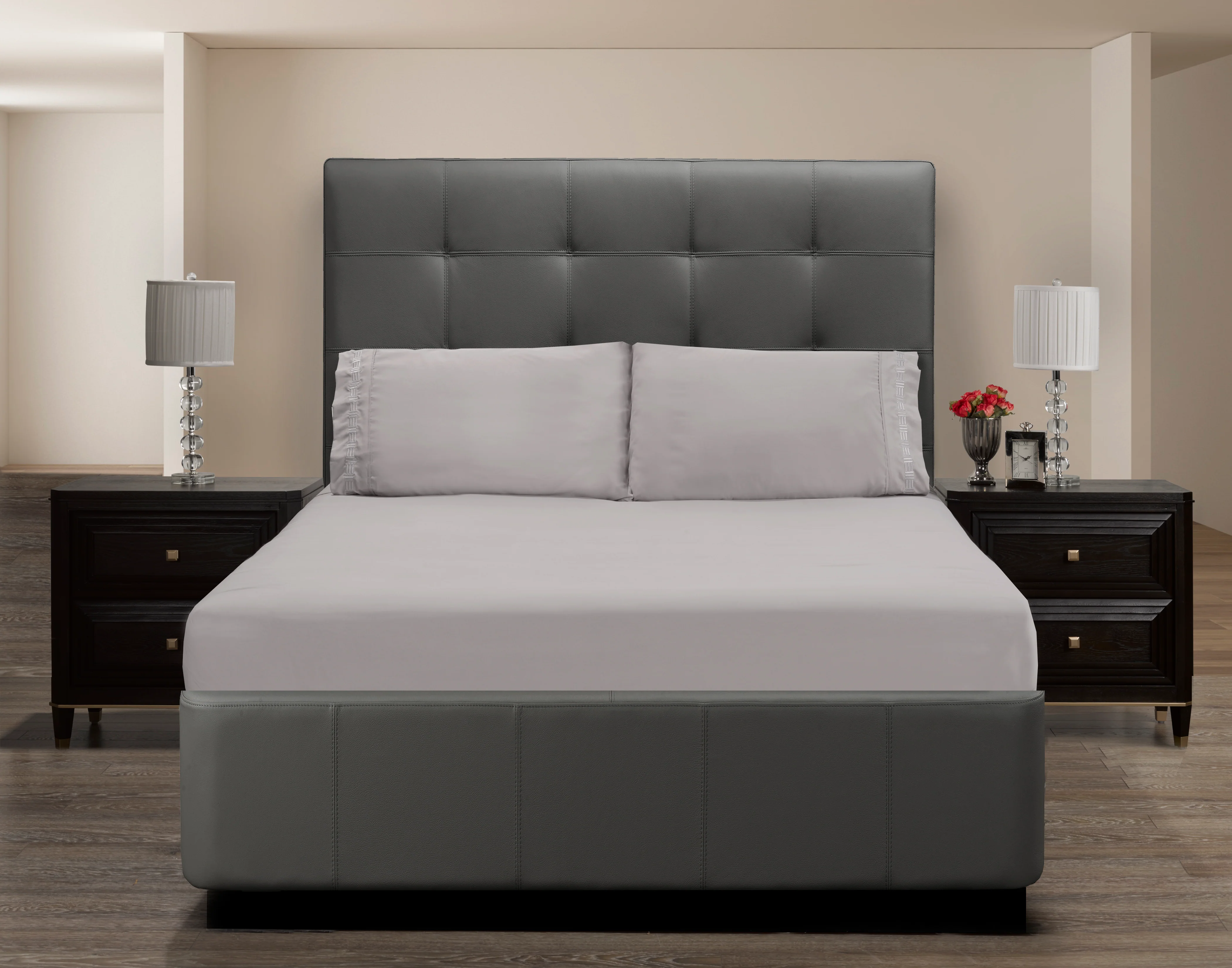 Nilus Full Sheet Set - Light Grey - Image 6