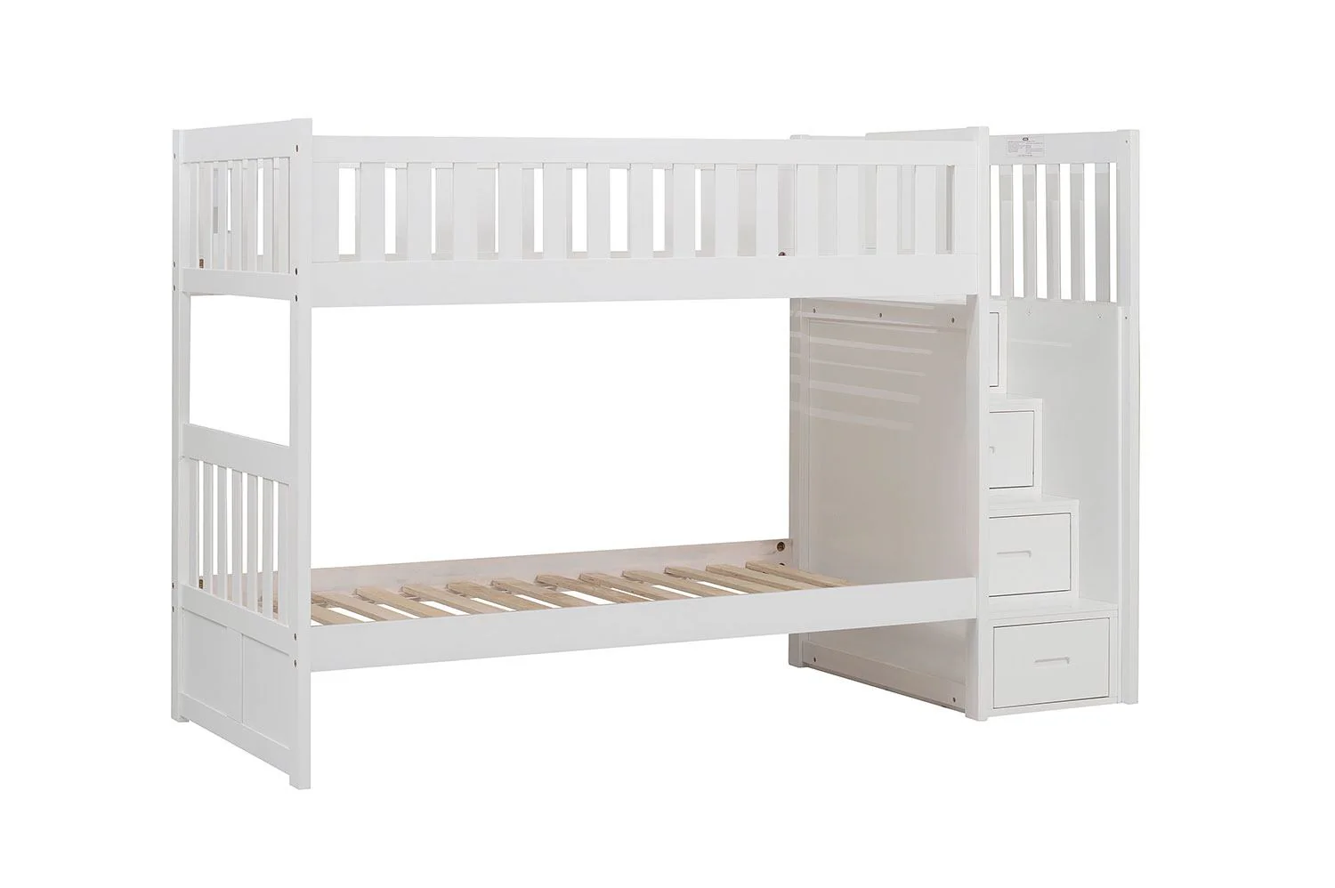 Noelle Twin Step Bunk Bed - White - Image 2
