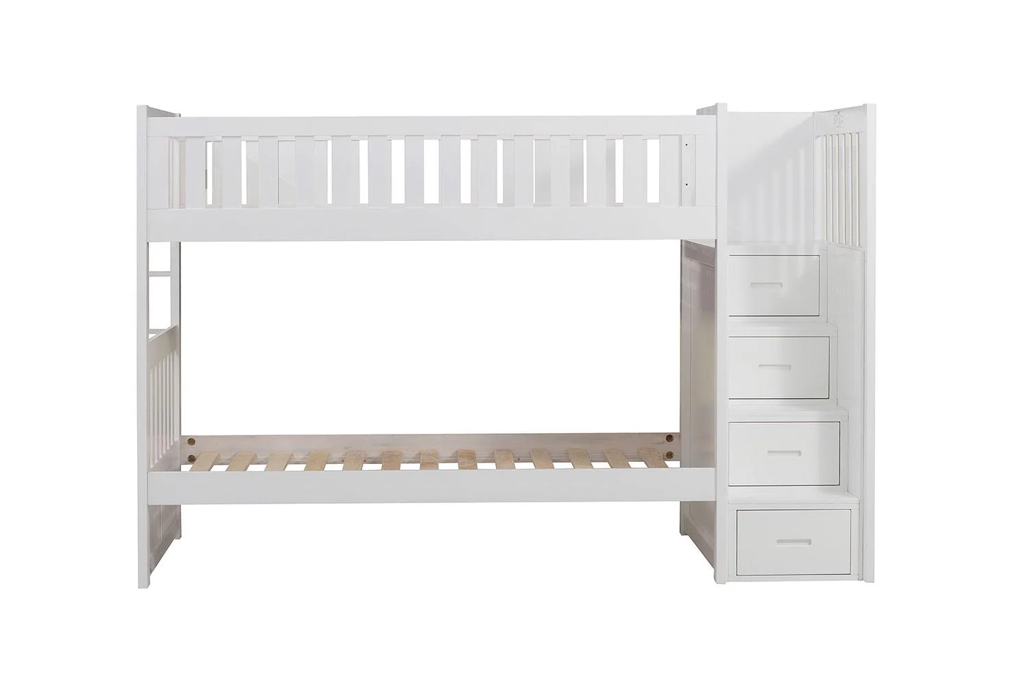 Noelle Twin Step Bunk Bed - White - Image 4
