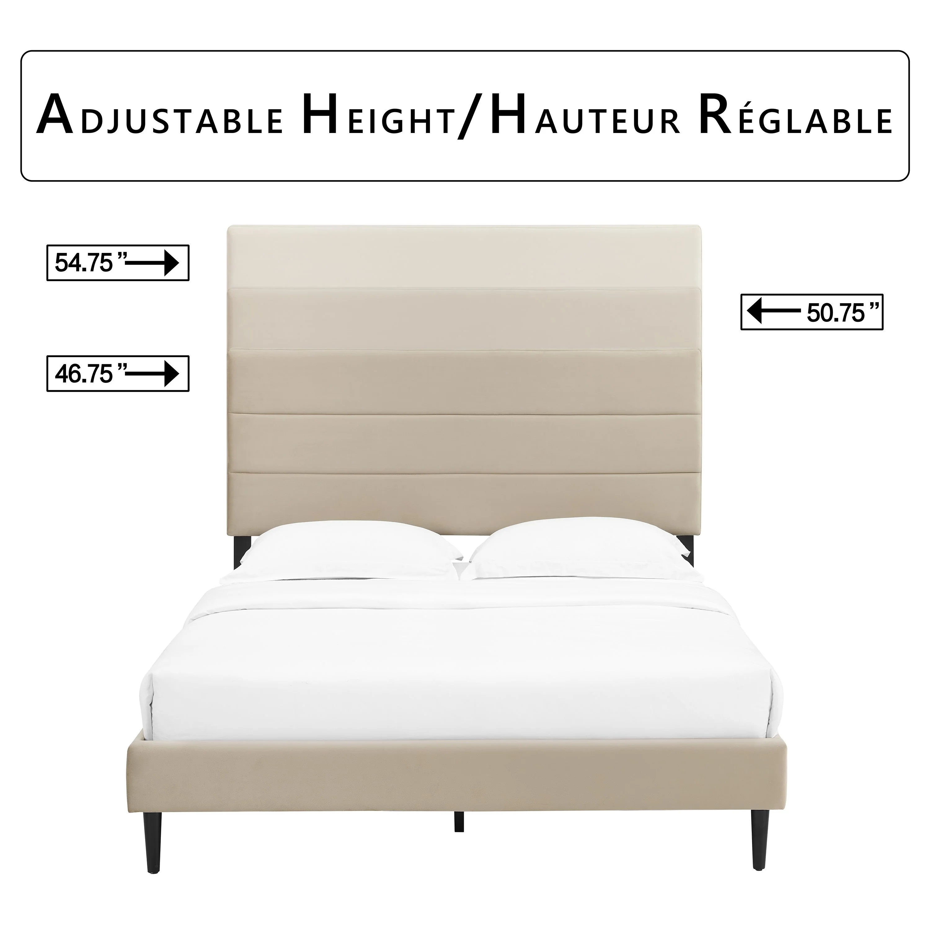 Nori 3-Piece Queen Bed - Beige - Image 5