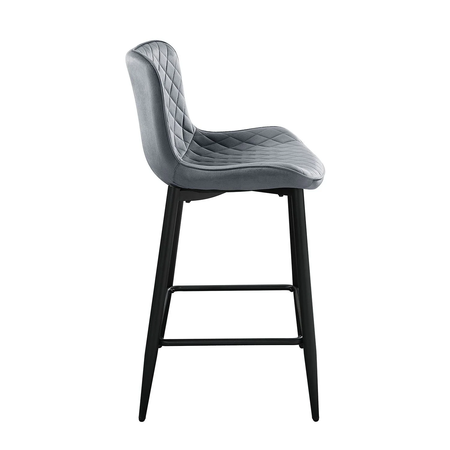 Nya Counter Stool - Grey - Set of Two - Image 4