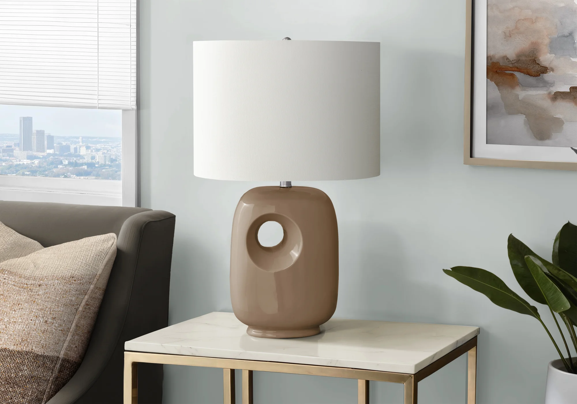 Nysa Table Lamp - Brown - Image 2