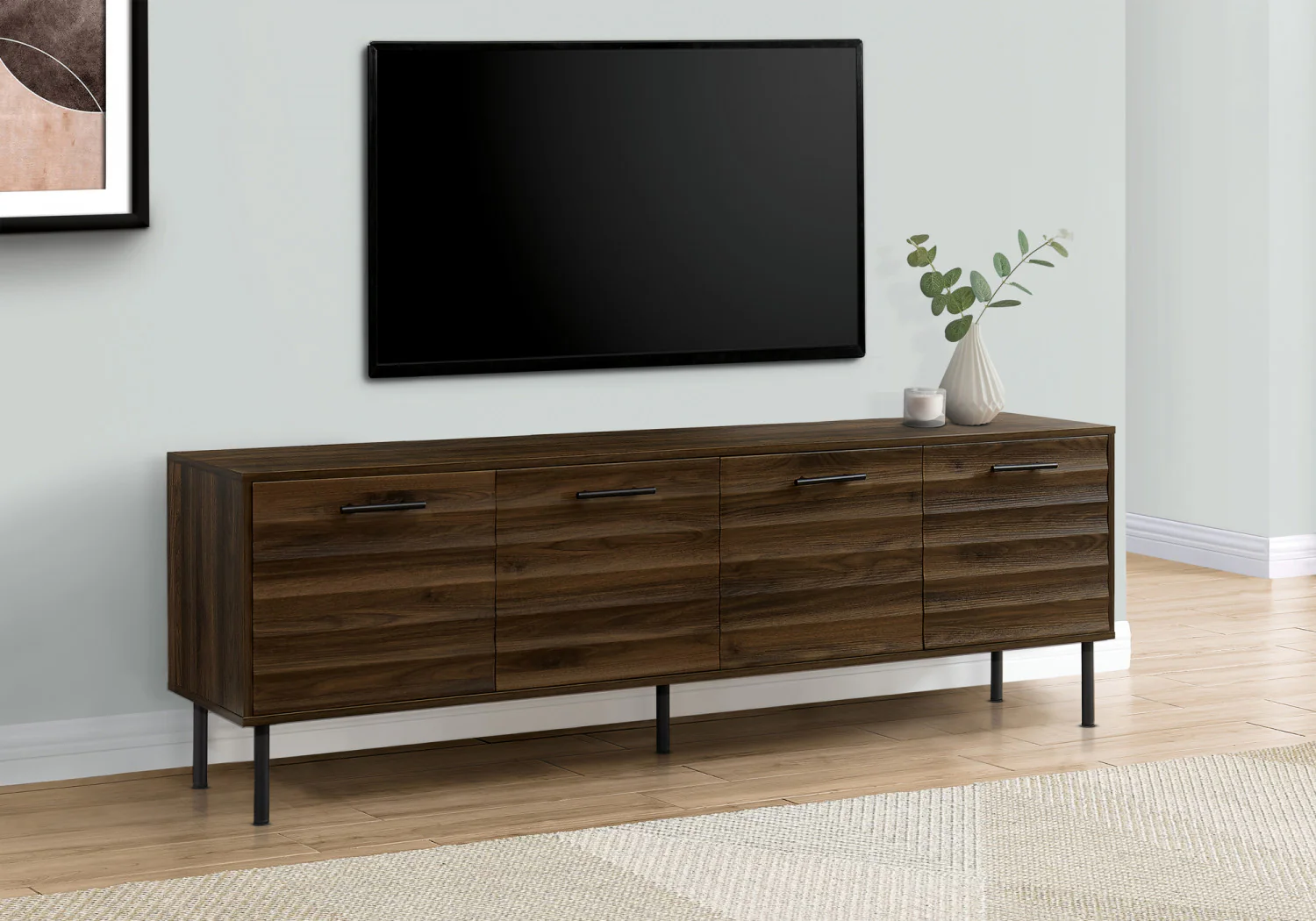 Oakley 71" TV Stand - Brown - Image 2