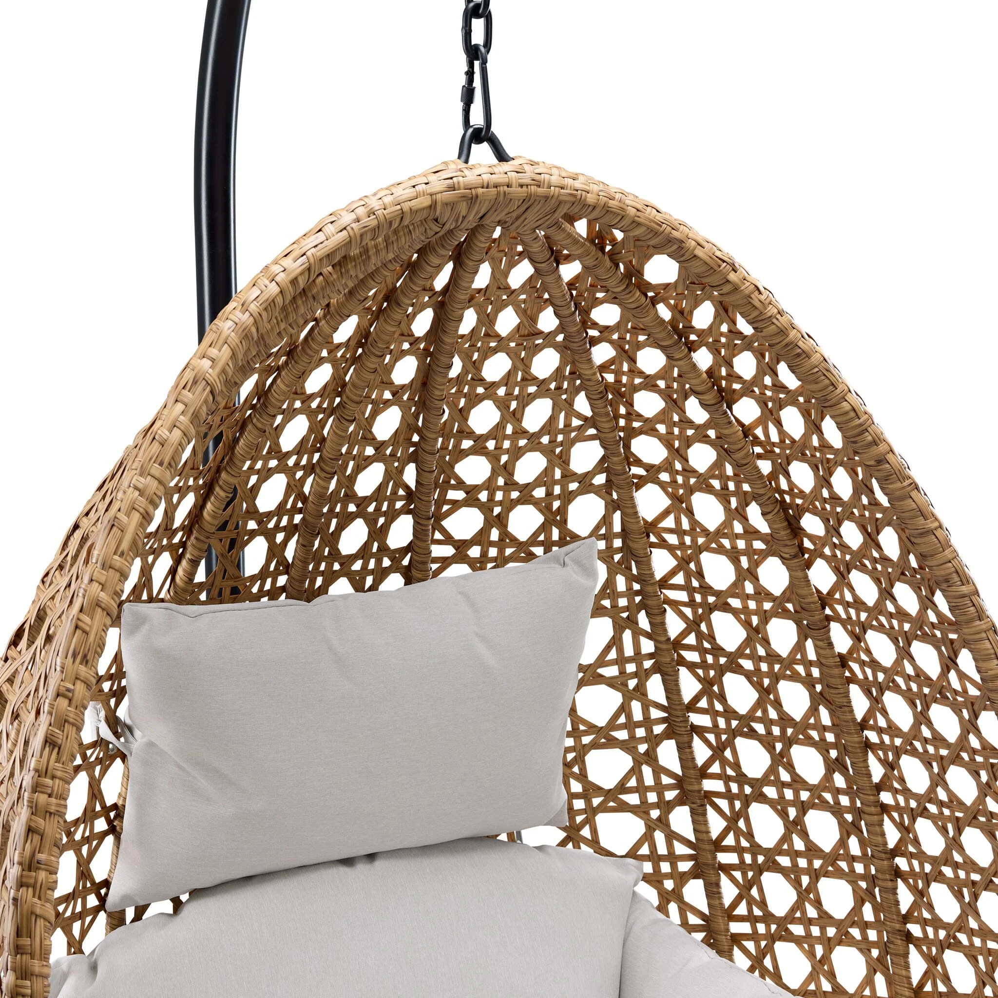 Oasis Outdoor Egg Chair- Beige , Brown - Image 5