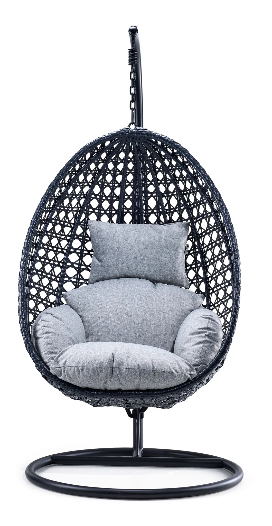 Oasis Outdoor Egg Chair - Black & Grey - Image 3