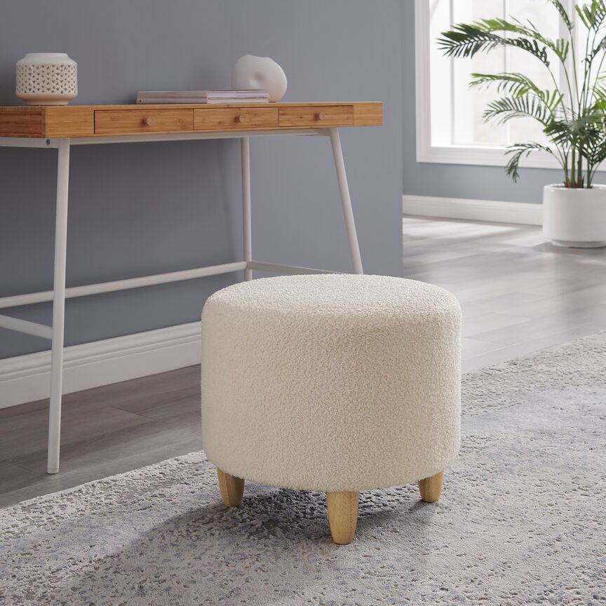 Olivia Ottoman - White - Image 3