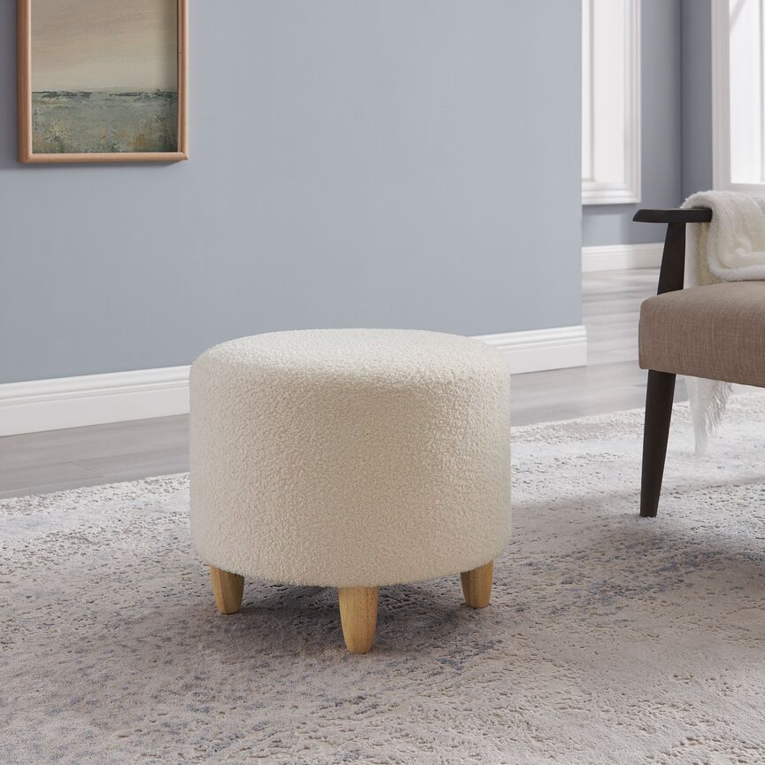 Olivia Ottoman - White - Image 4