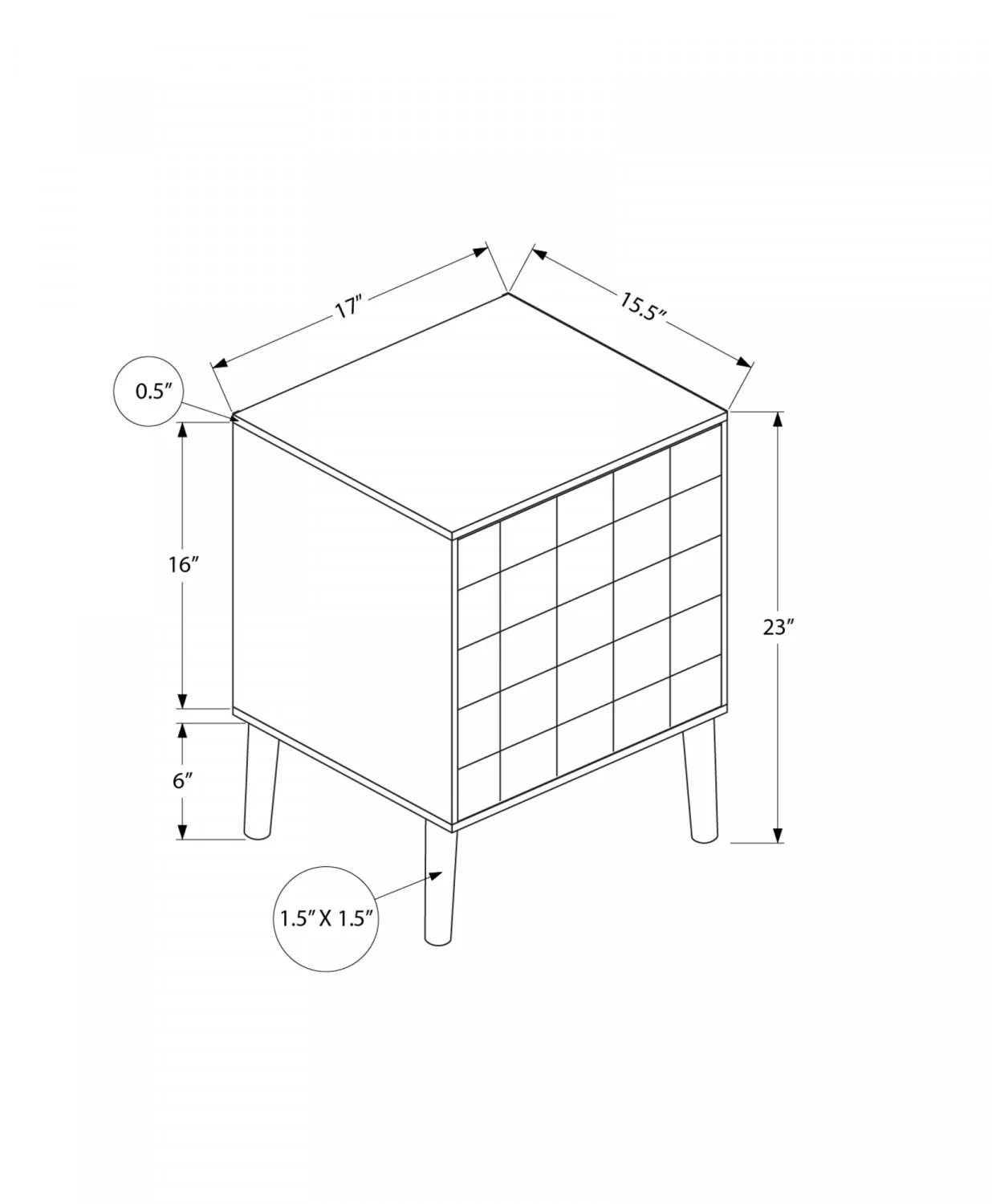 Olvi Side Table - Walnut - Image 3