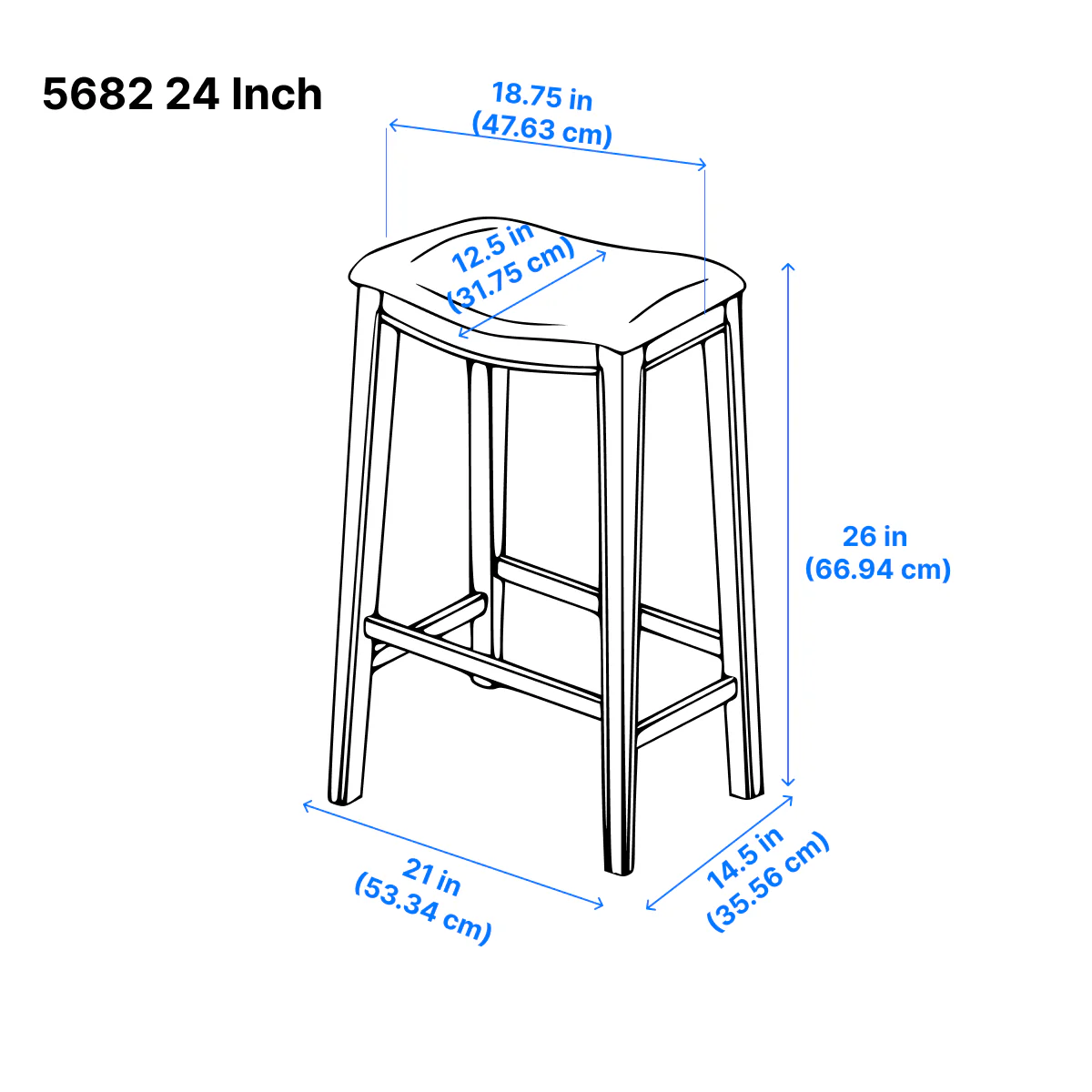 Ordway Counter Stool - Red - Image 6